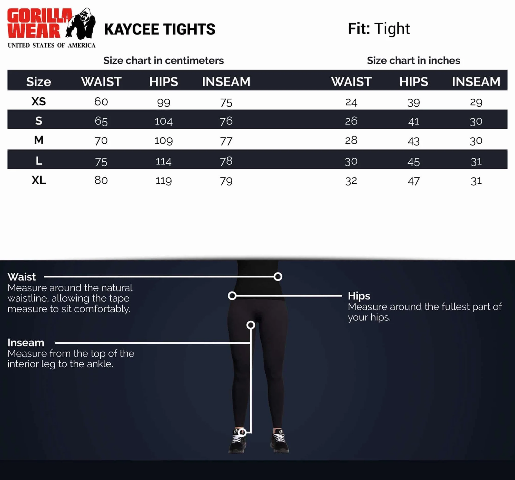 Gorilla Wear Kaycee legginsy