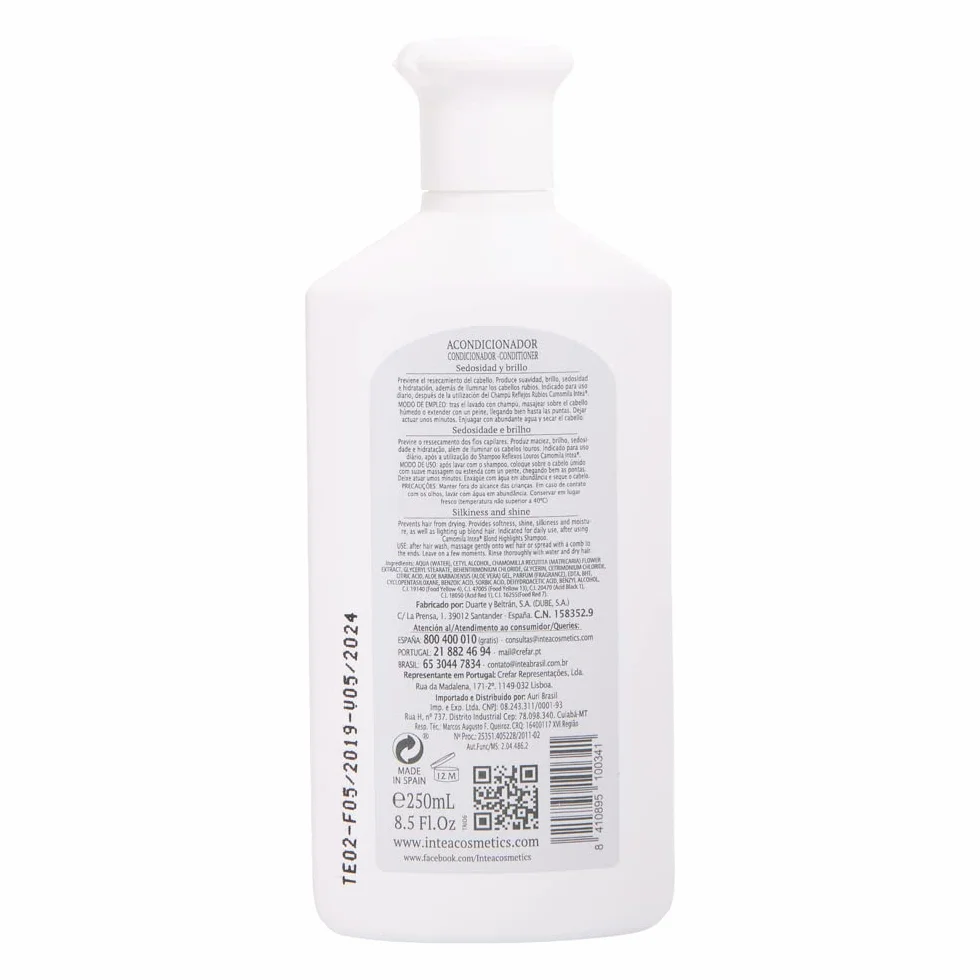 Camomila Intea Blond Refleks szampon do włosów blond 250 ml + odżywka do włosów blond 250 ml, z ekstraktem z kwiatów rumianku