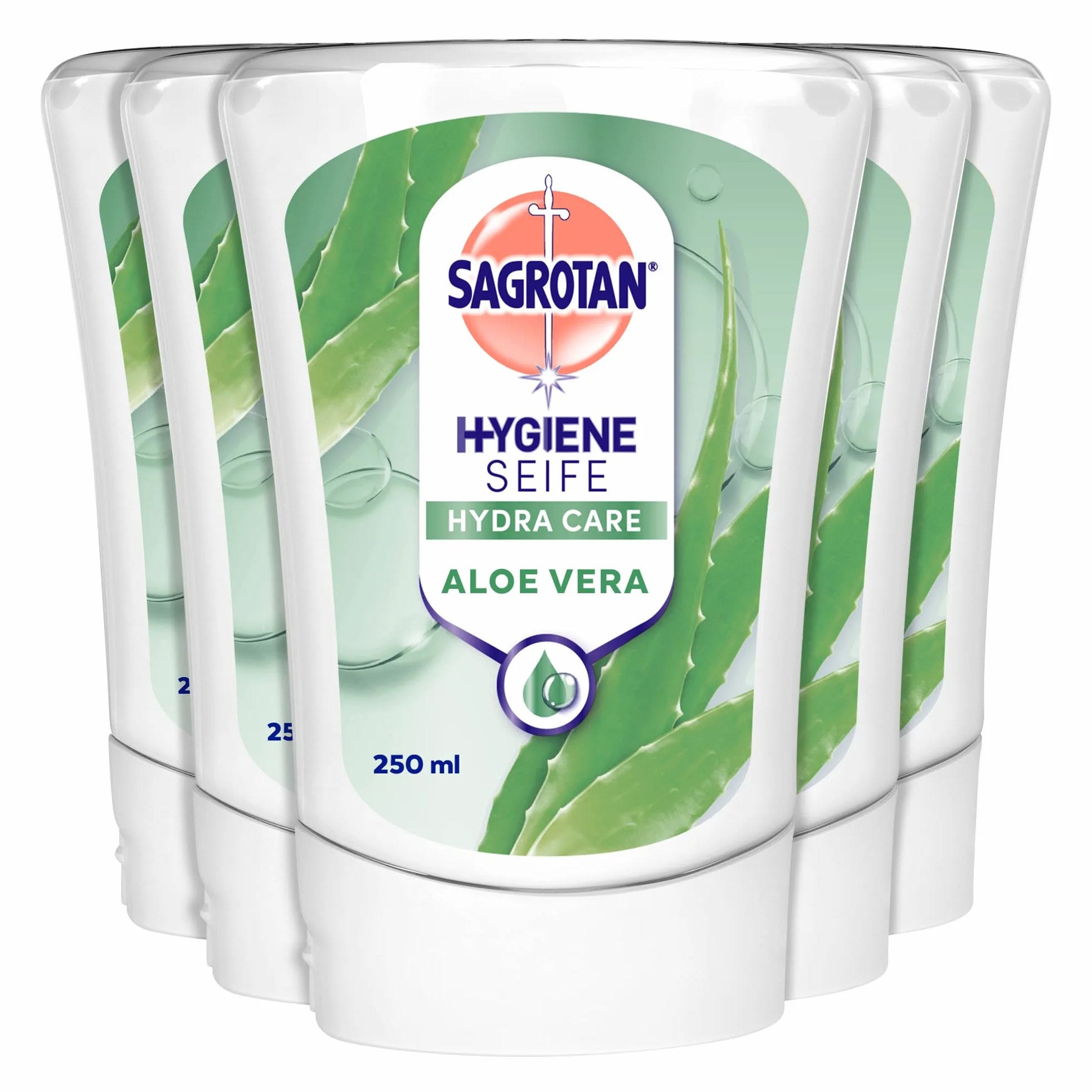 Sagrotan No-Touch Wkład do Automatycznego Dozownika Mydła Aloe Vera 5 x 250ml