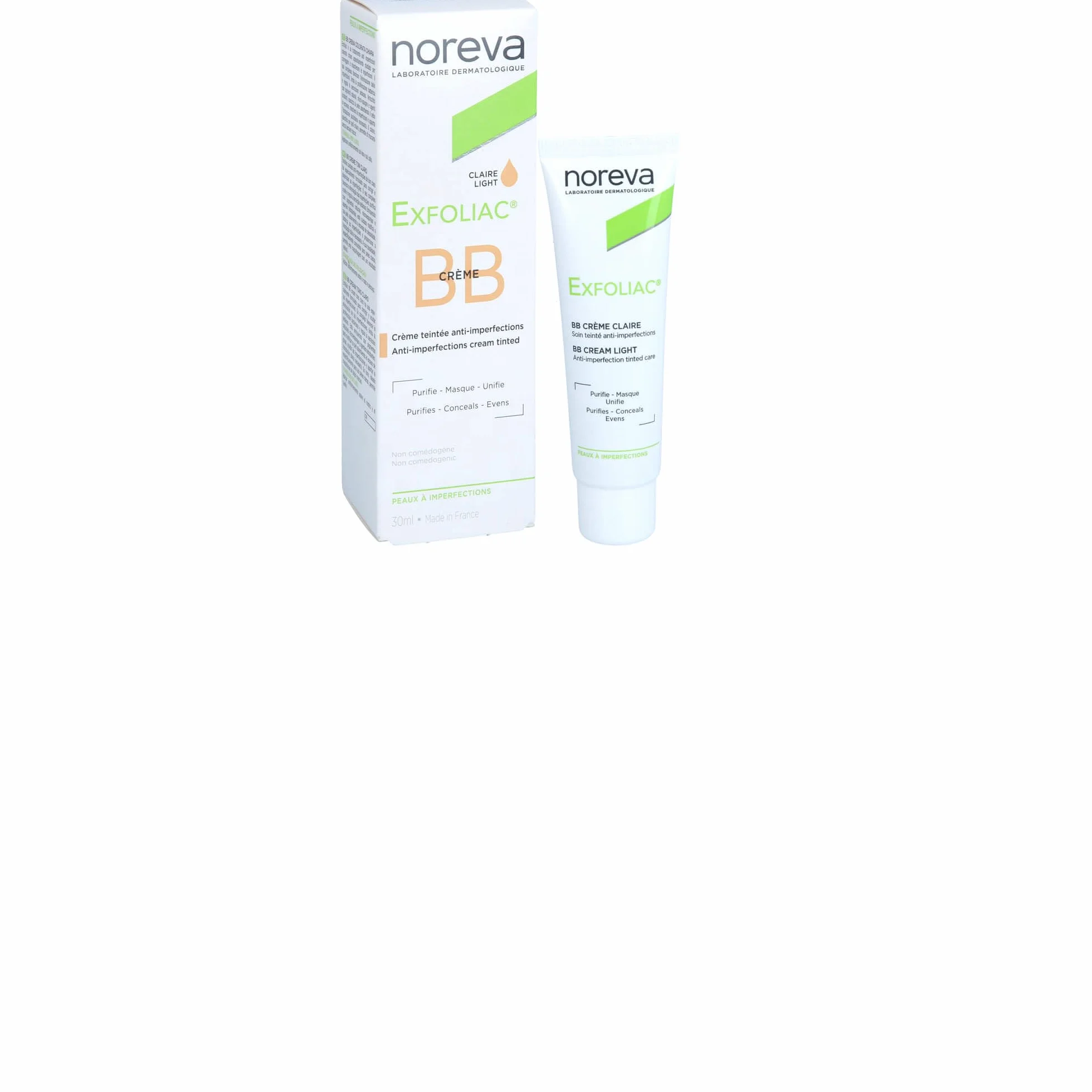 Noreva Exfoliac krem BB Claire Light 30 ml