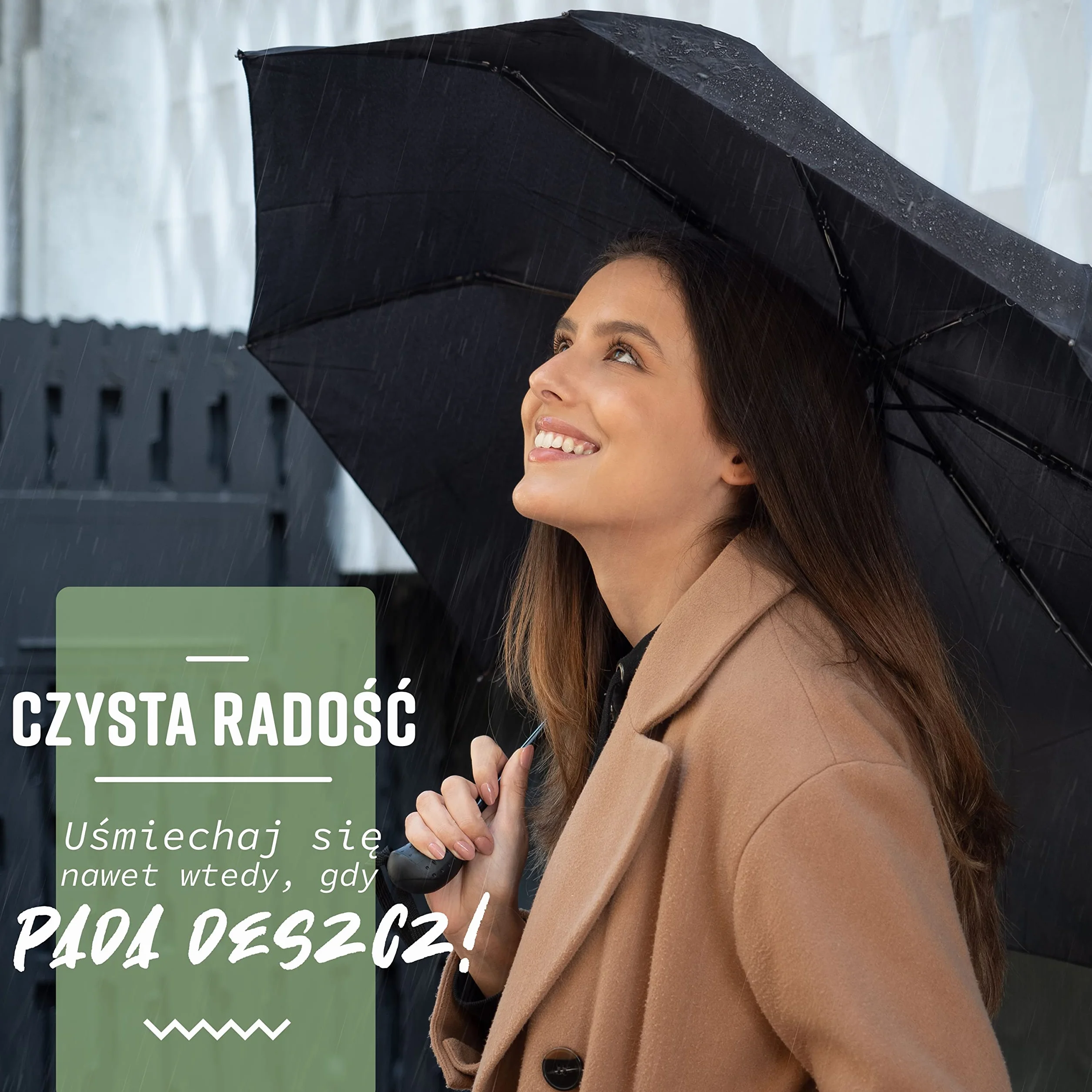 Villkin Parasol odporny na burze z automatycznym otwieraniem i zamykaniem – wytrzymały i wysokiej jakości parasol w kolorze czarnym dla kobiet i mężczyzn – parasol kieszonkowy o szerokości 107 cm