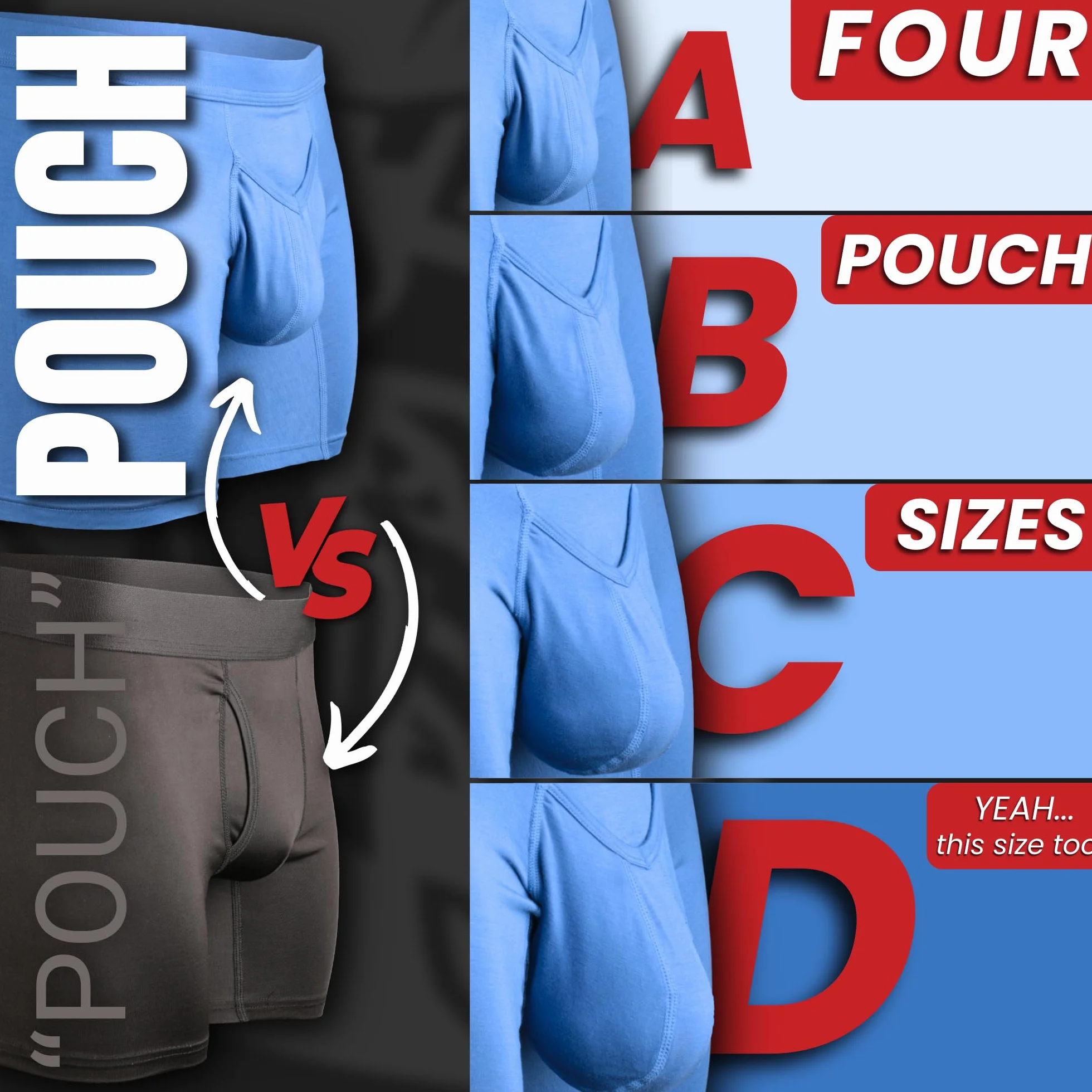 Real Men 3in Modal Boxer Briefs D Pouch Xs 3pk SltGry/DrkHthrGry/Wht