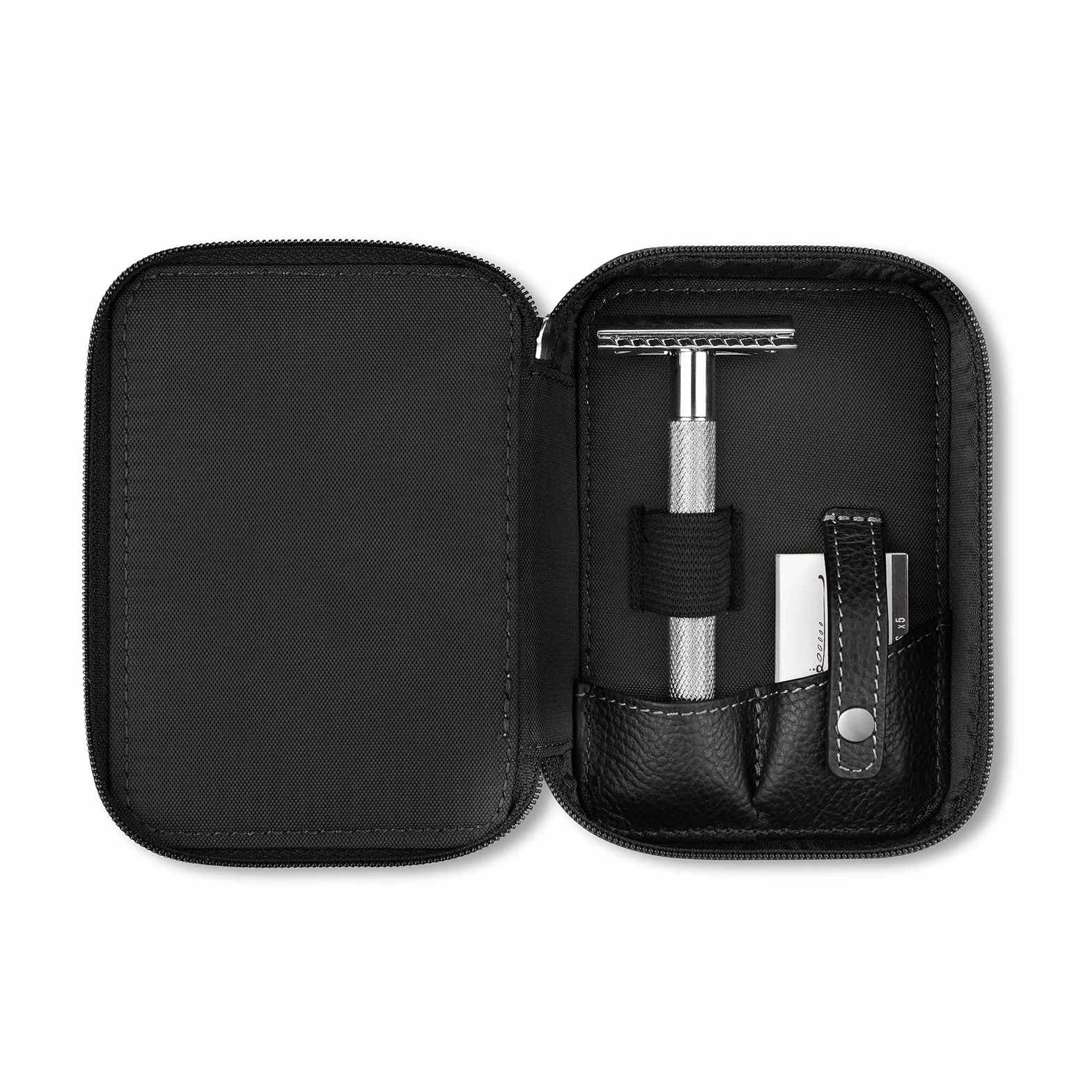 Störtebekker Premium etui na maszynki do golenia – etui z prawdziwej skóry – zrównoważona produkcja i pakowanie, Czarny (Black), Pokrowiec na maszynkę do golenia