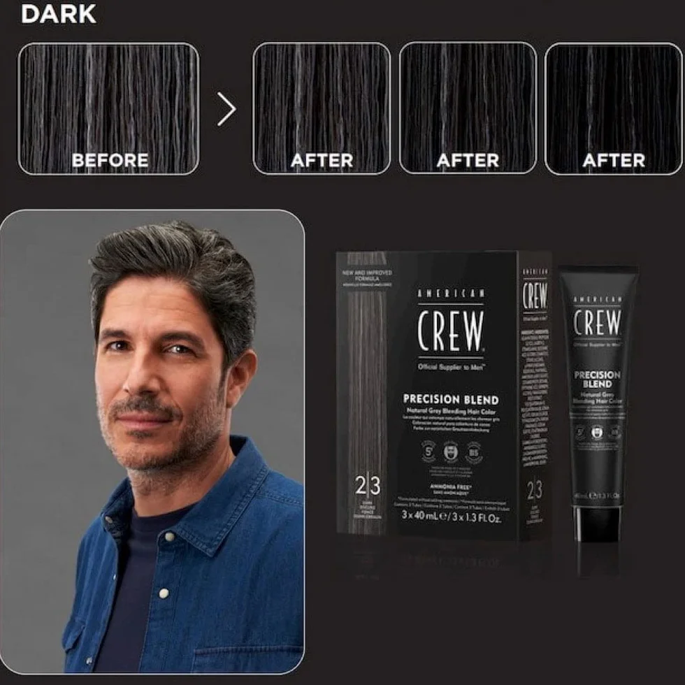American Crew Precision Blend Dark 40 ml - Pack of 3