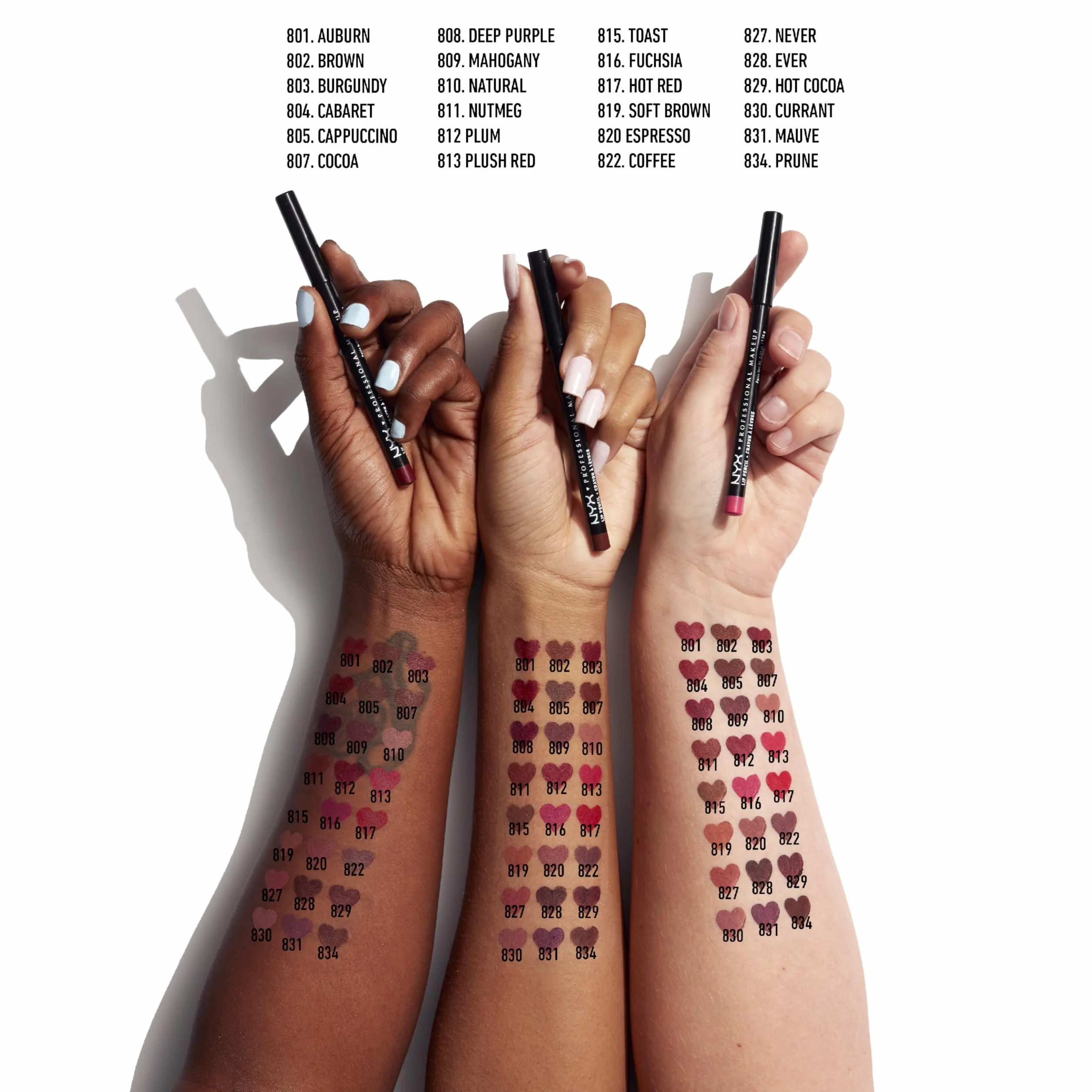NYX Professional Makeup - Slim Lip Pencil - Kredka do ust - Cienka i ostra - Kremowa formuła - Długotrwała - Nude Truffle