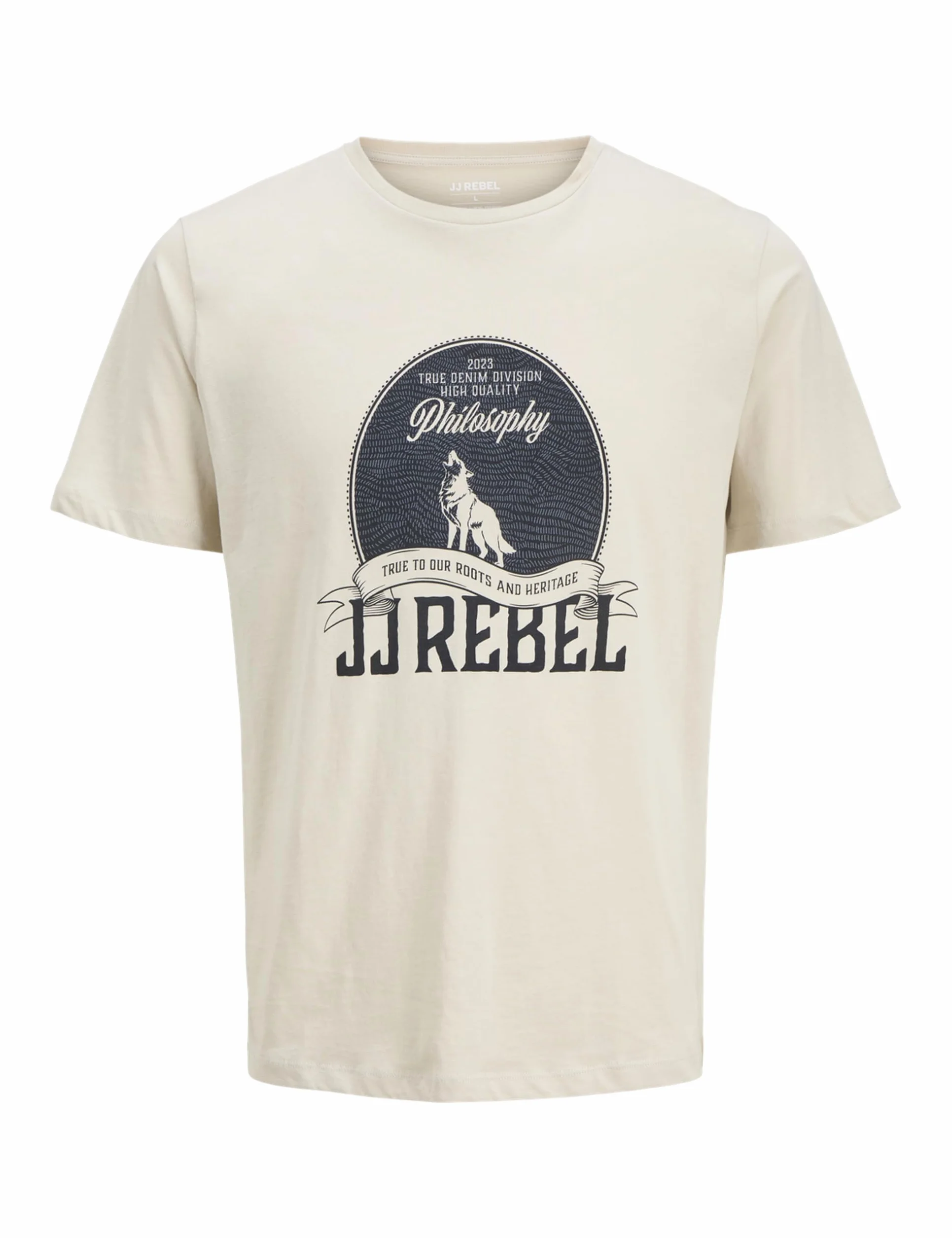 Jreblasse Tee SS Crew Neck, Moonbeam, L