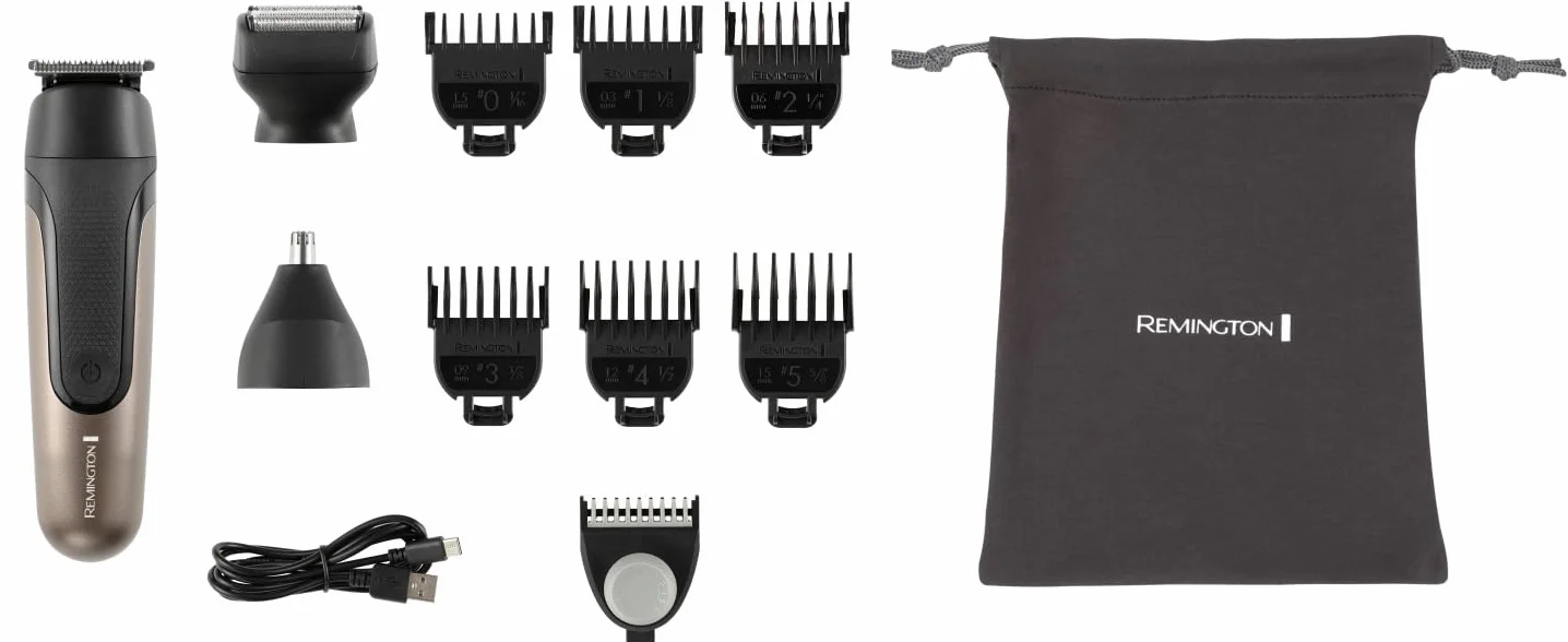 Remington ONE Head&Body Multigroomer PG760 trymer wielofunkcyjny wodoodporny litowy 10 końcówek