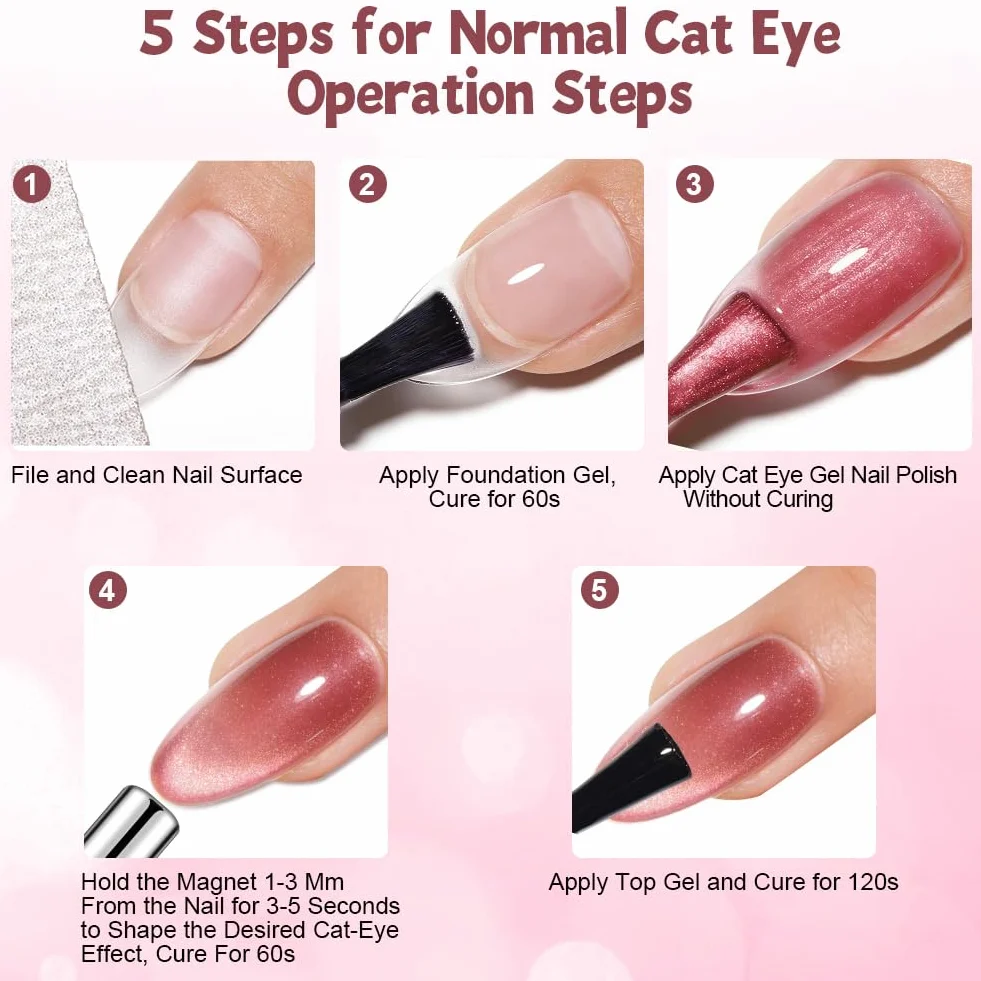 Magnes Cat Eye do paznokci, dwustronny magnetyczny długopis z okrągłą magnetyczną perłą, wielofunkcyjne narzędzie do żelowego lakieru Cat Eye do zdobienia paznokci w domu DIY, żółty