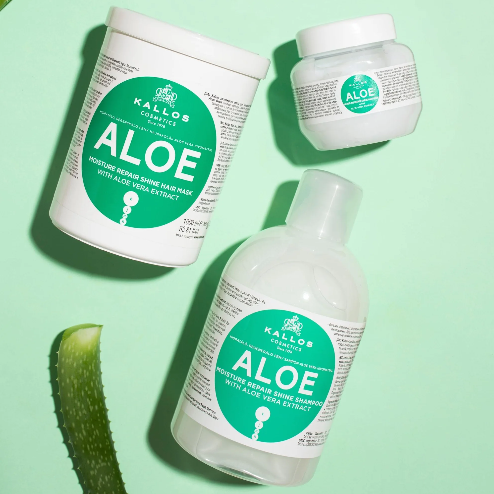 KALLOS KJMN Aloe Nawilżająca maska do włosów z aloesem 1000ml