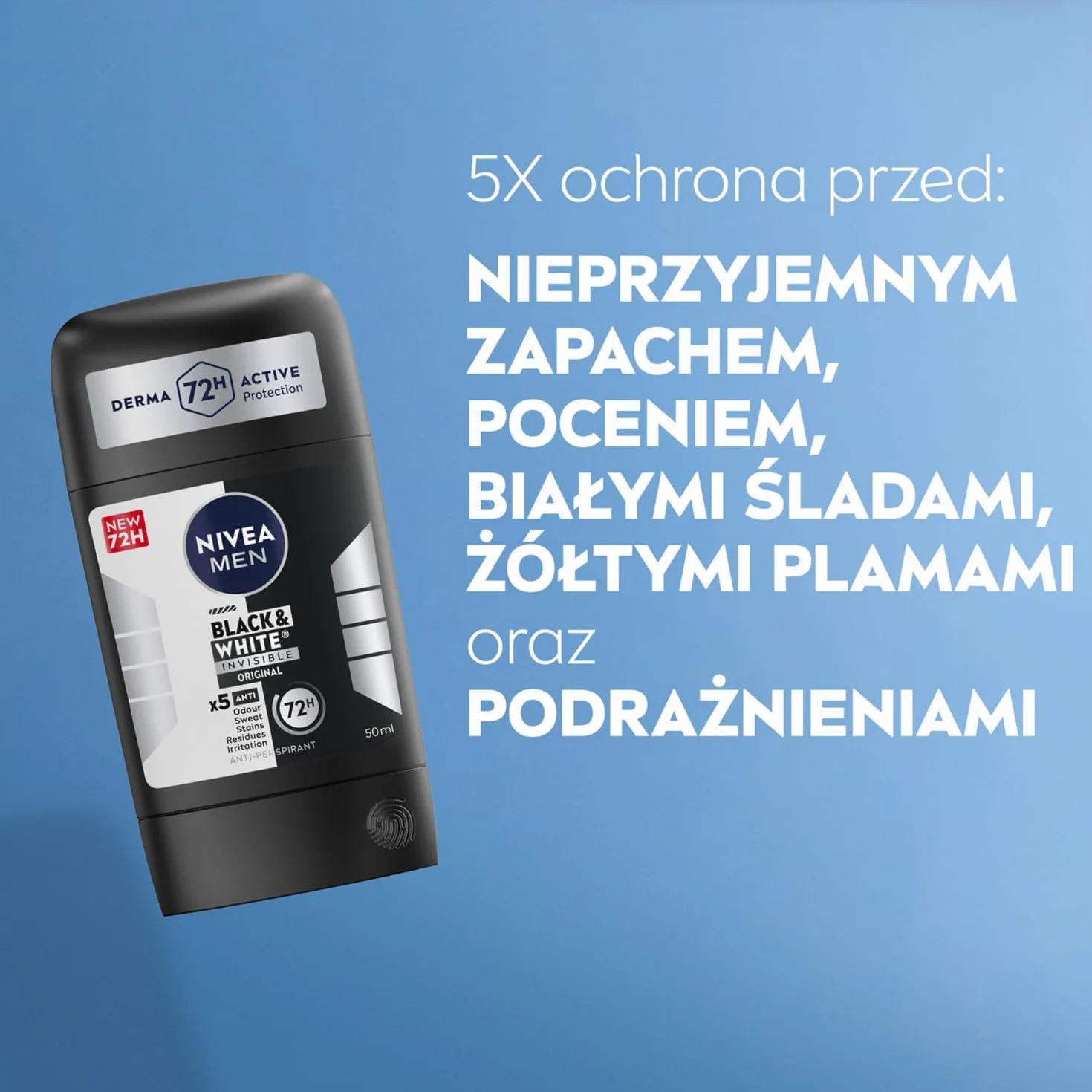NIVEA MEN Black & White Original Antyperspirant stick 50 ml