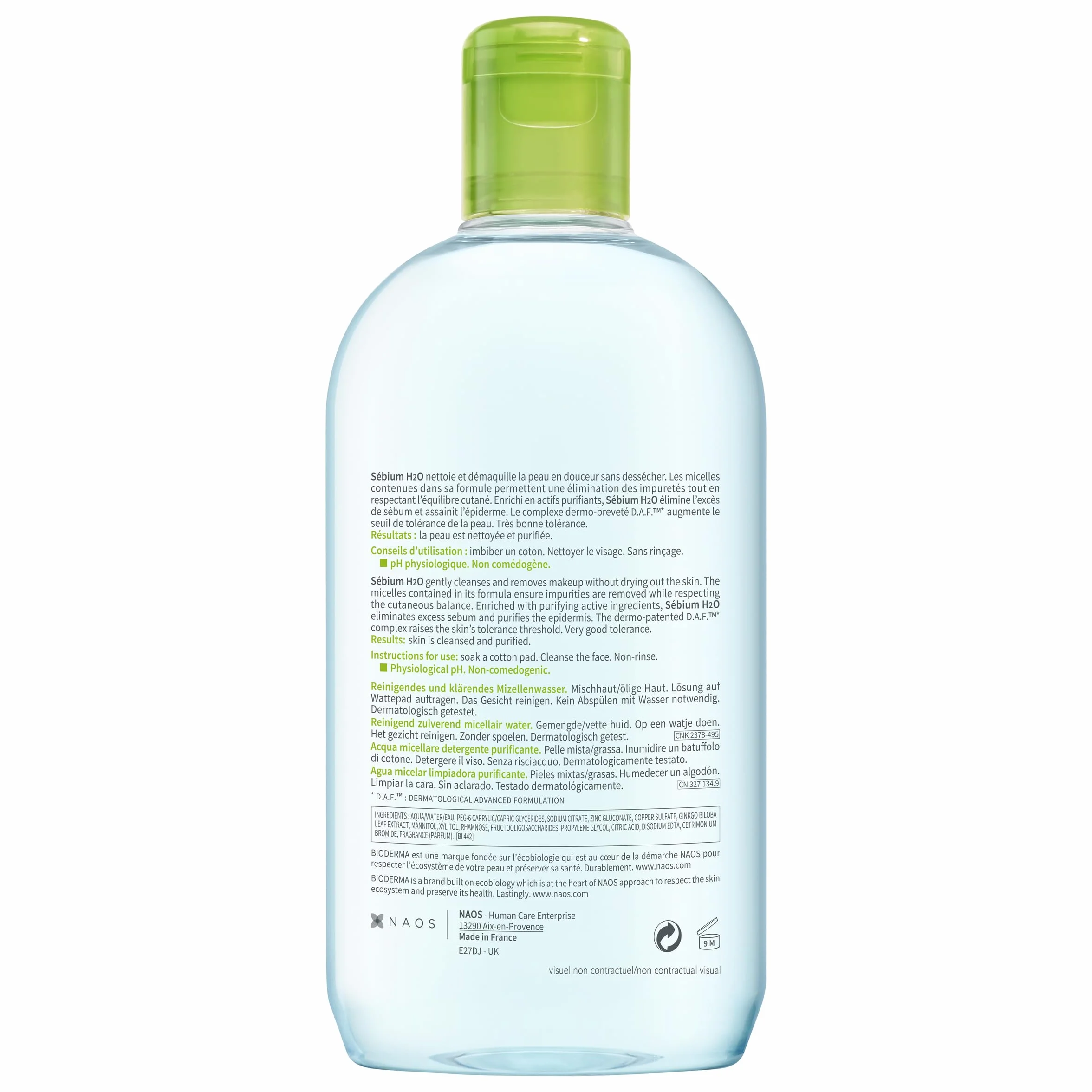 Bioderma Pharmacie Du Prado Biod Sebium H2O 500 ml