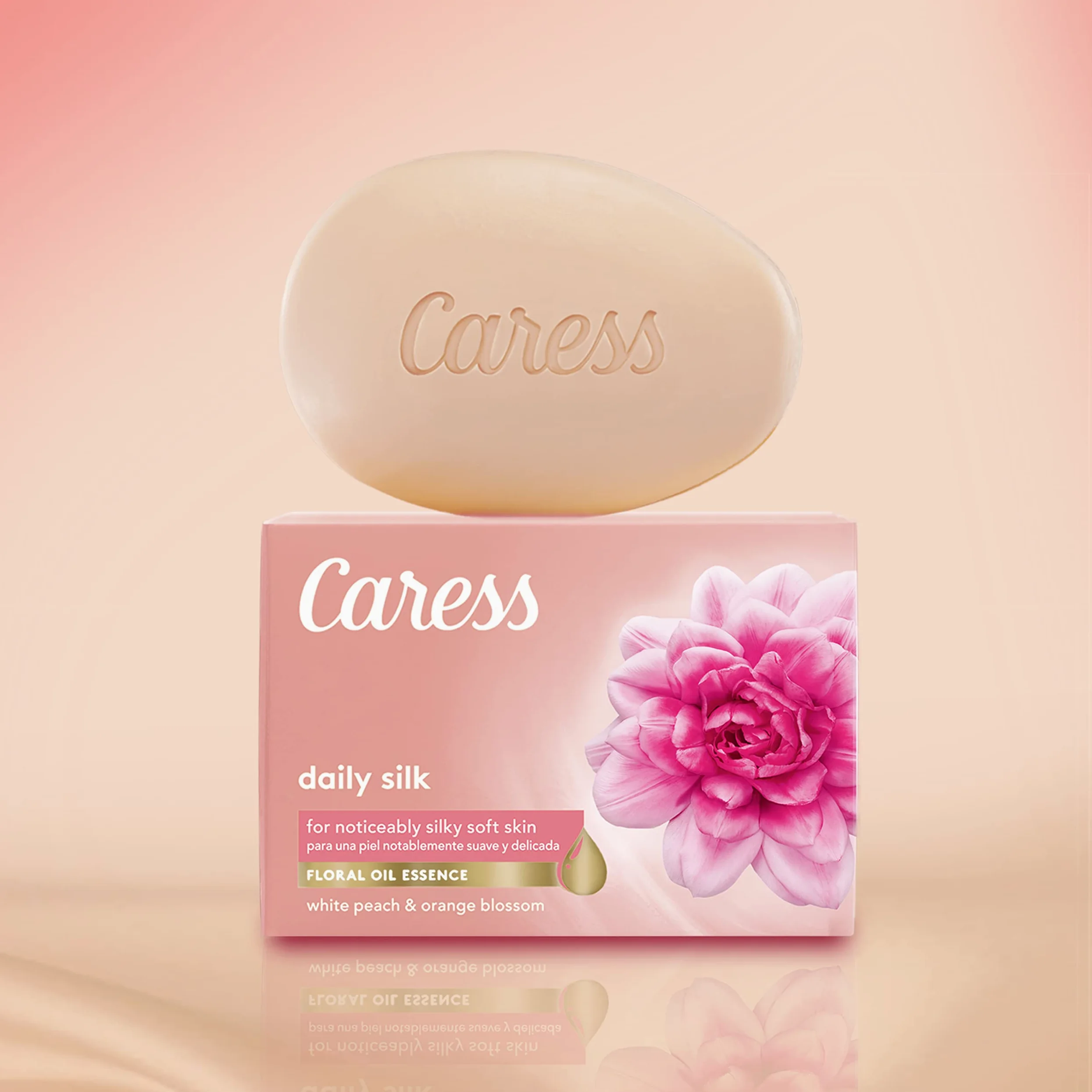 Caress Beauty Bar, codzienny jedwab 113 g, 6 batonów