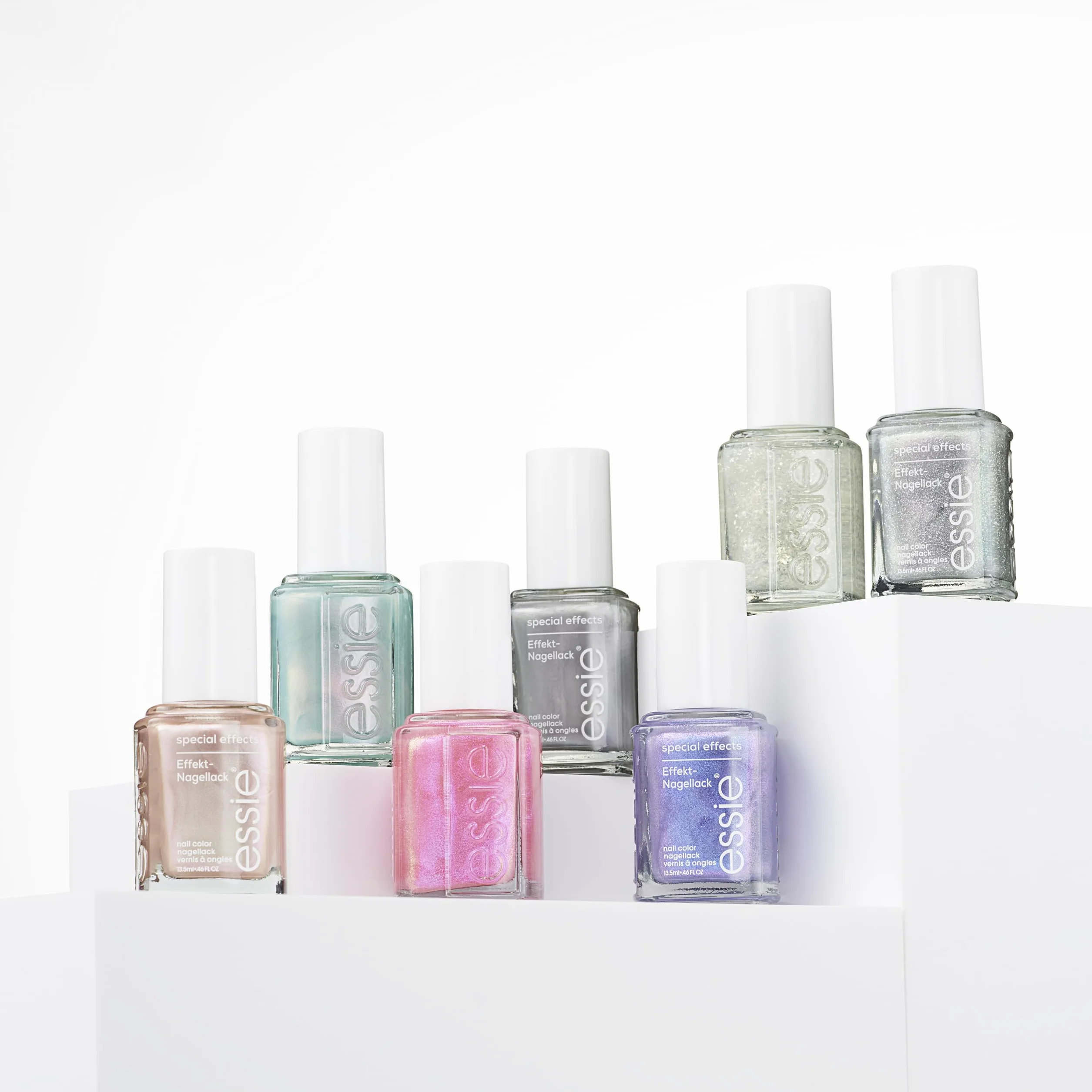 Essie special effects lakier do paznokci nr 5 cosmic chrome lakier do paznokci z artykułami chromowanymi do paznokci o specjalnym efekcie
