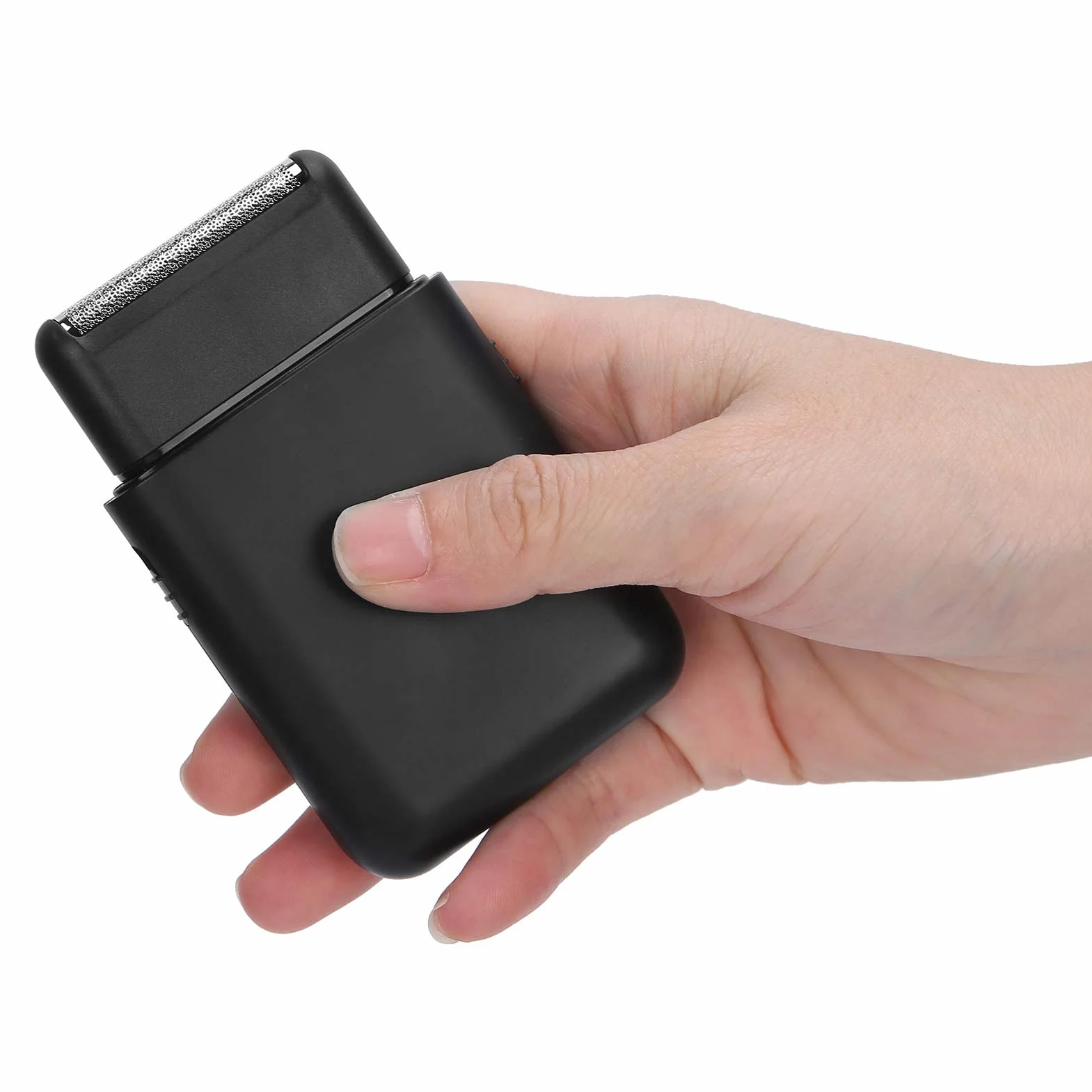 Ładowanie USB elektryczna golarka podróżna przenośna męska golarka foliowa trymer do brody (czarna), golarki obrotowe