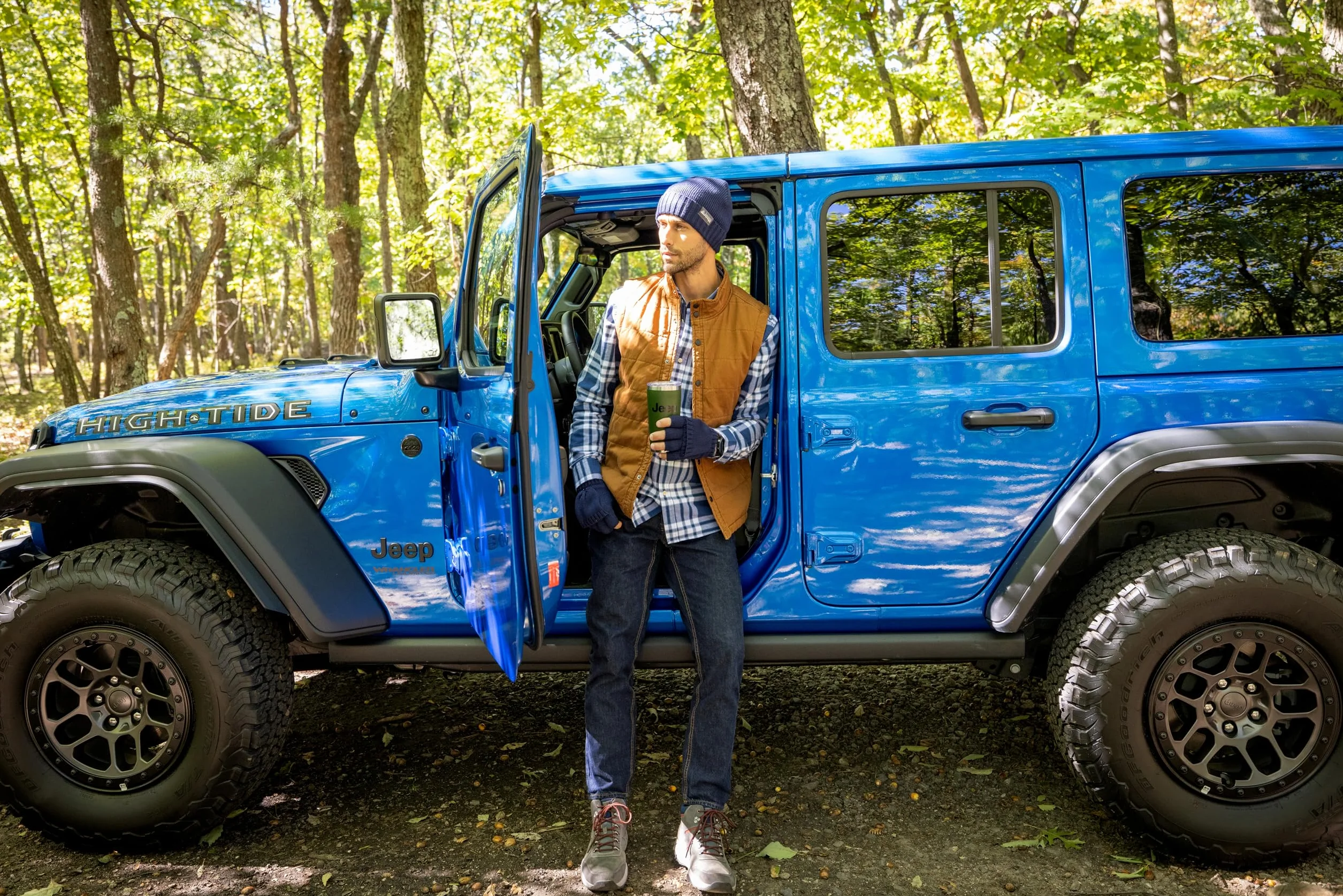 Jeep Zestaw akcesoriów zimowych Uniseks Beanie & Convertible Glove zestaw
