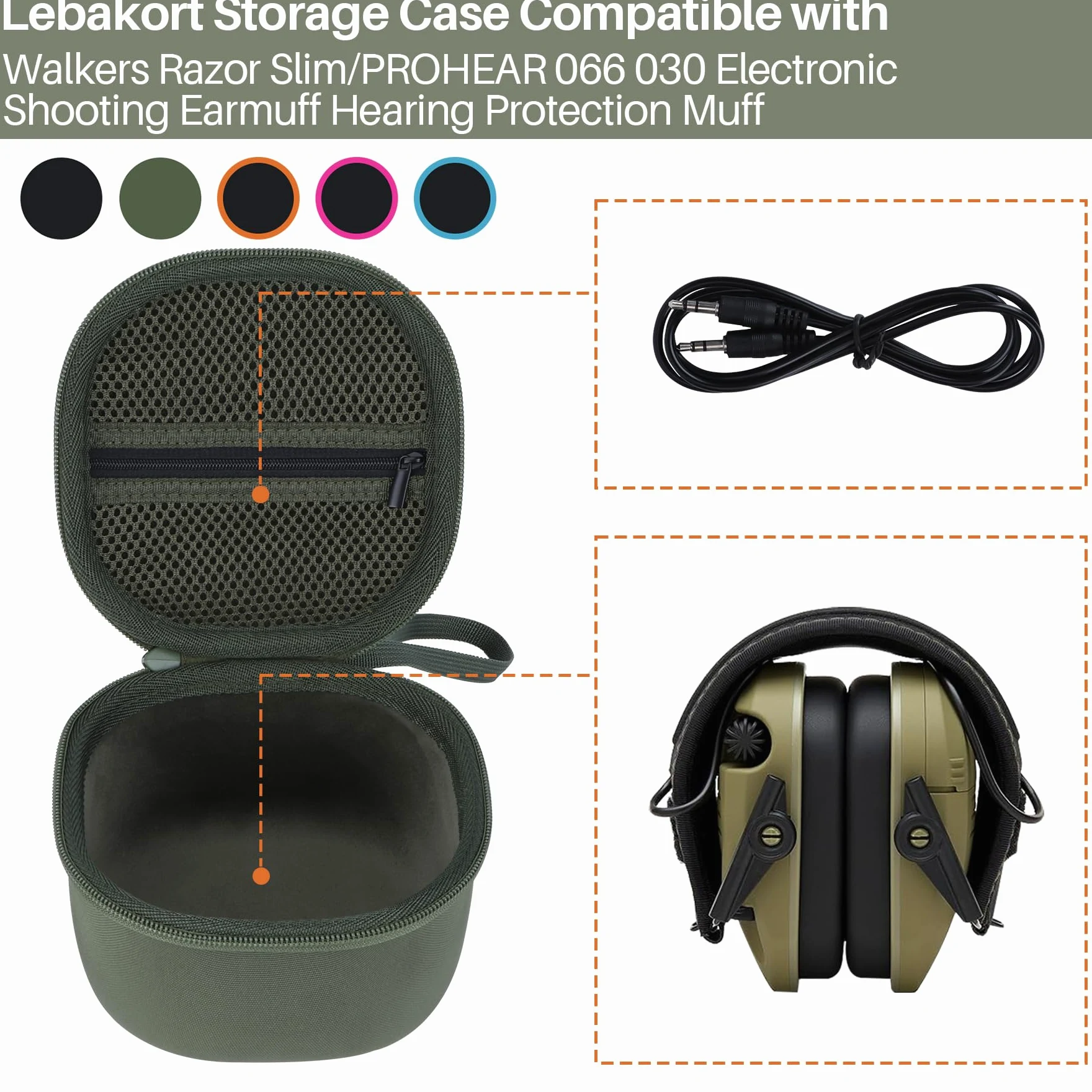 Lebakort Twarde etui podróżne do golarki Walker's Slim Electronic MUFF