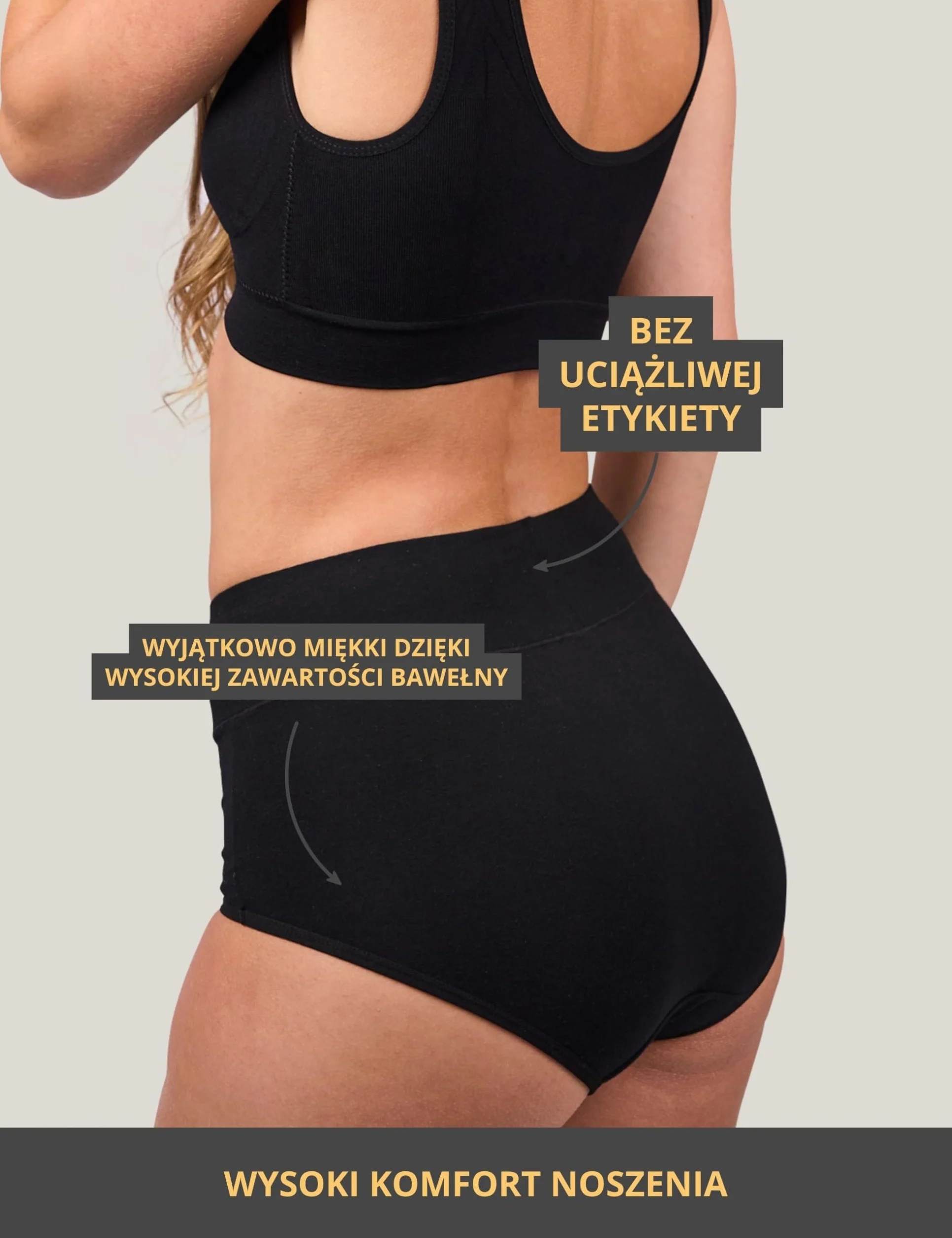 Basic Treasure Zestaw 4 par majtek wyszczuplających brzuch, majtki z wysokim stanem, bielizna modelująca figurę, spodnie gorsetowe