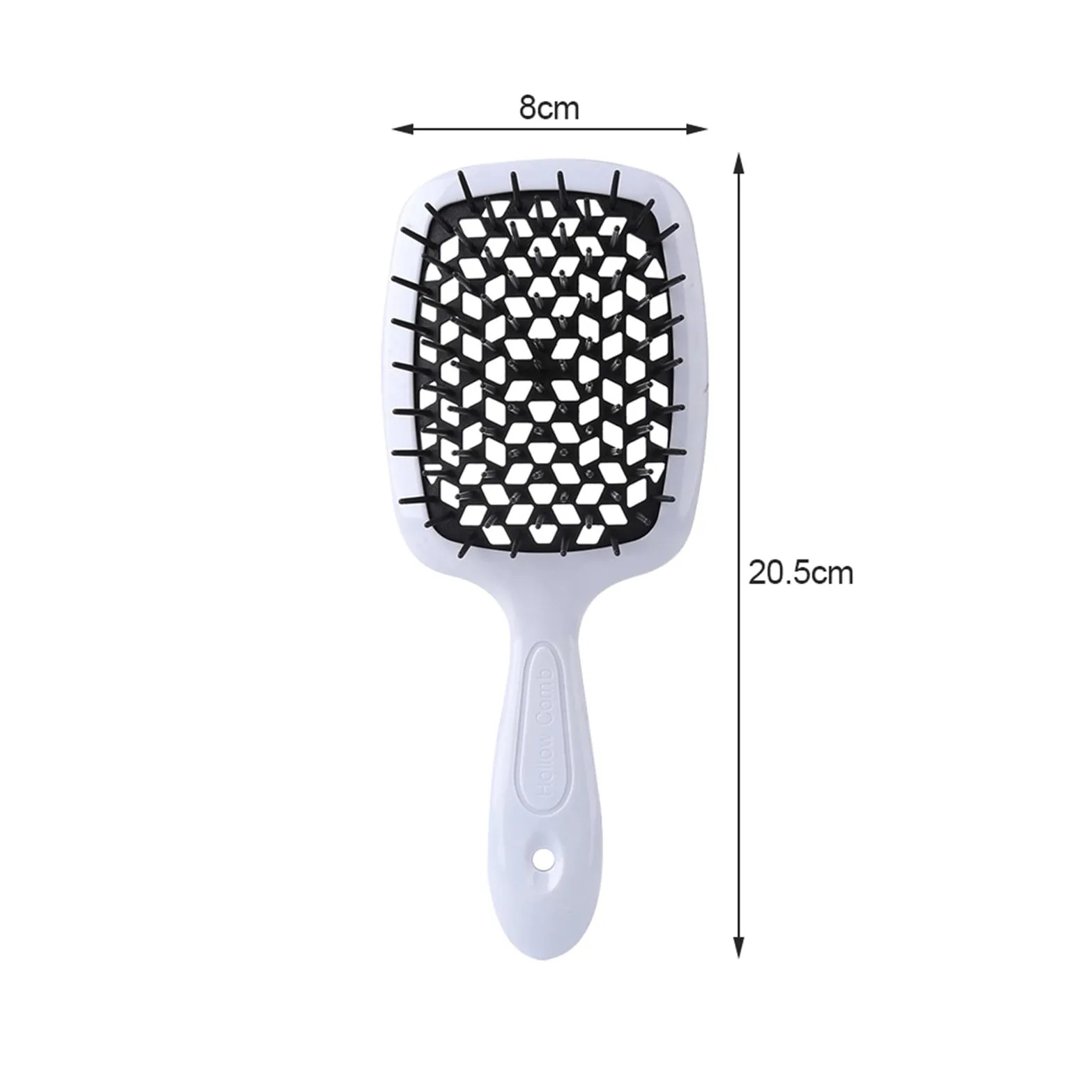 DieffematicSZ Grzebień Hole Comb Plastic Massage Comb Dry Wet Dual Purpose Hollow Comb