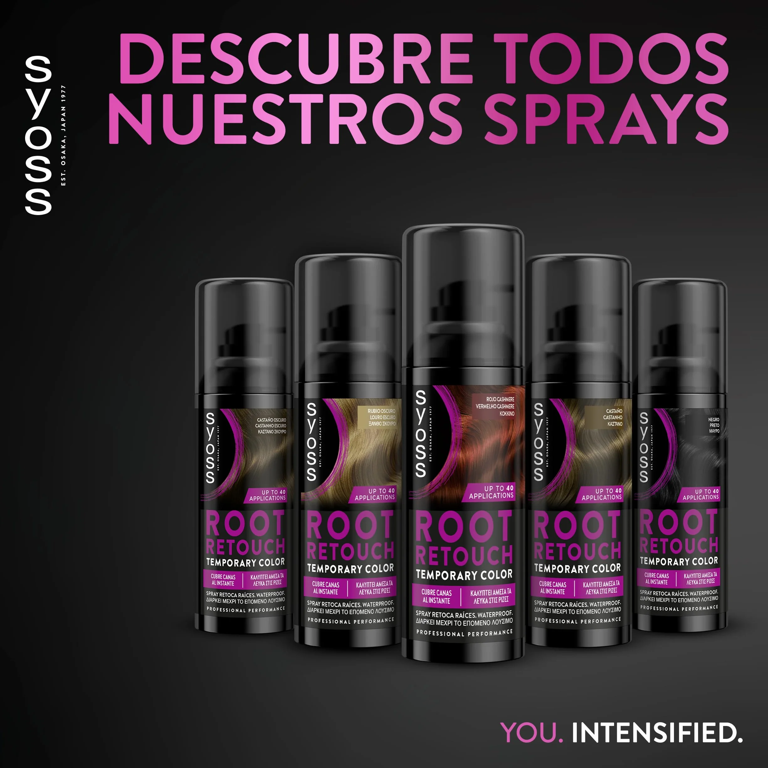SYOSS Root Retouch tymczasowy czerwony kolor kaszmirowy 120 ml farba do korzeni