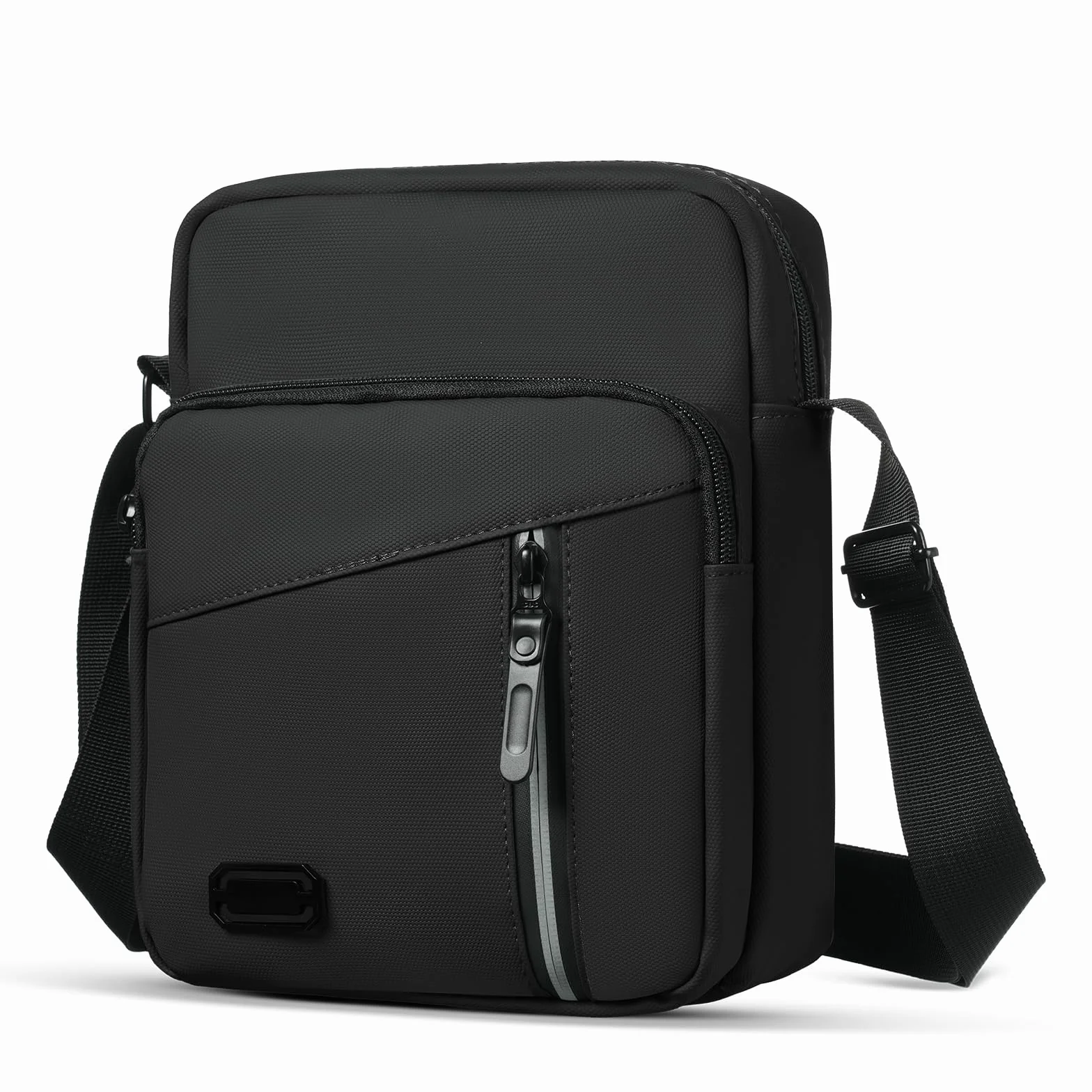 Aucuu Torba na ramię dla mężczyzn, wodoszczelna torba męska do zawieszenia, torba listonoszka z wieloma kieszeniami, torba na telefon komórkowy, torba crossbody na co dzień, do pracy i podróży