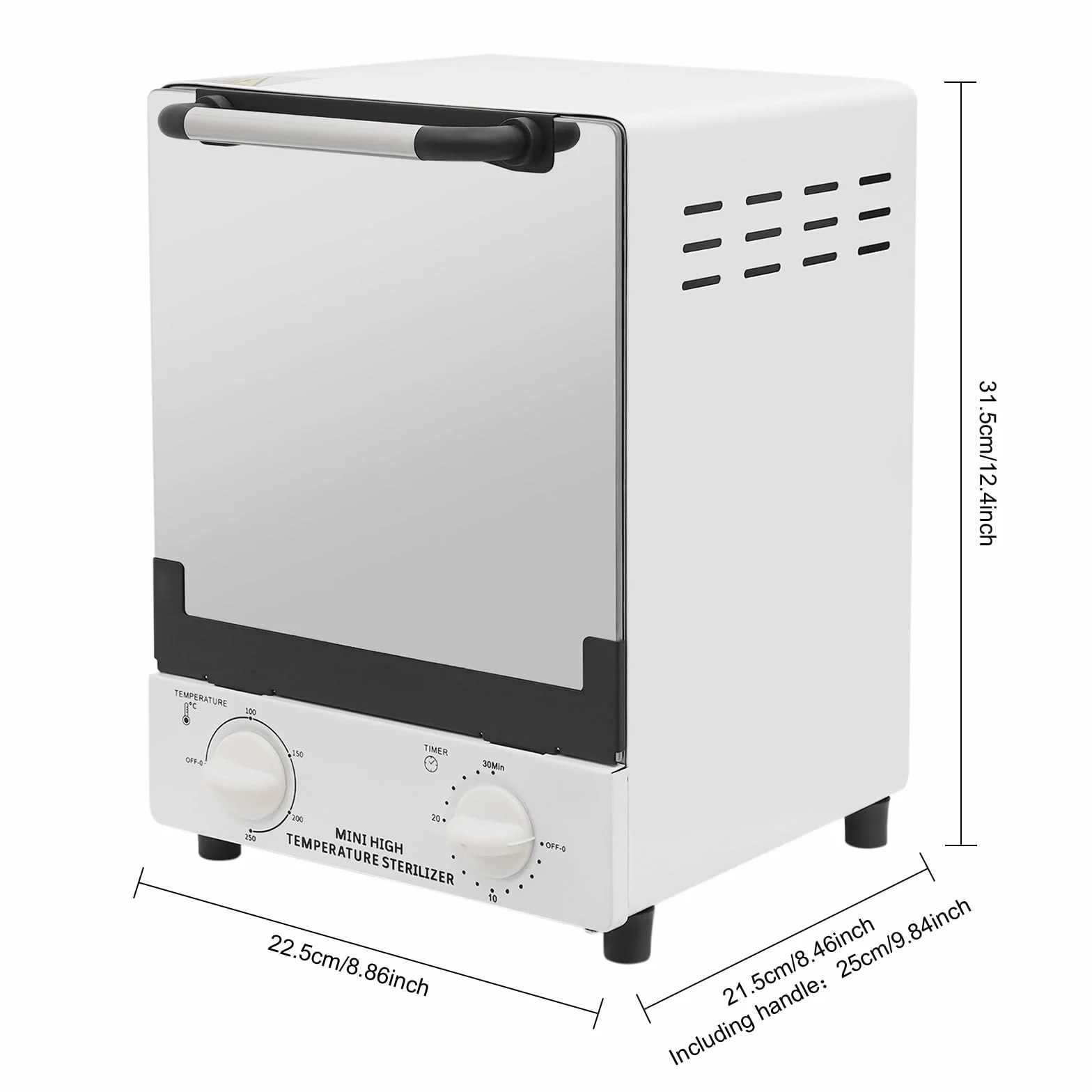 Sterylizator wysokotemperaturowy 12 l 250 °C z timerem