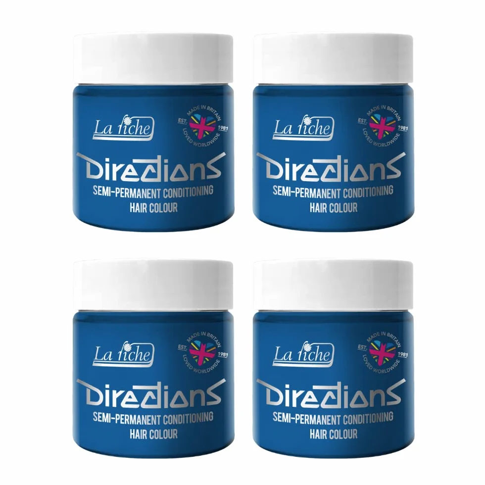 La Riche Directions półtrwała farba do włosów 100 ml Lagoon Blue 4 opakowania