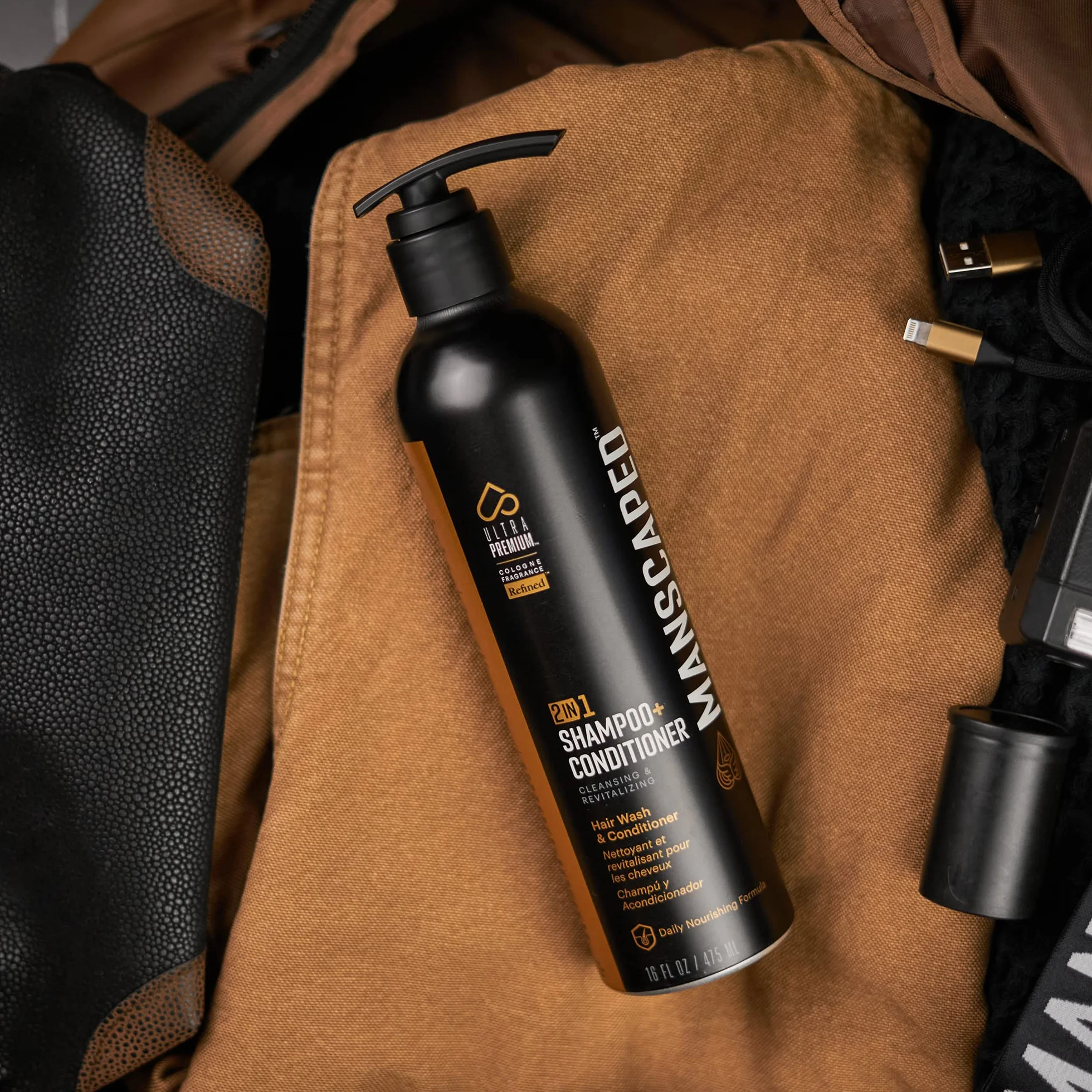 MANSCAPED® Szampon i odżywka 2 w 1 z wodorostami morskimi i aloesem 16 uncji