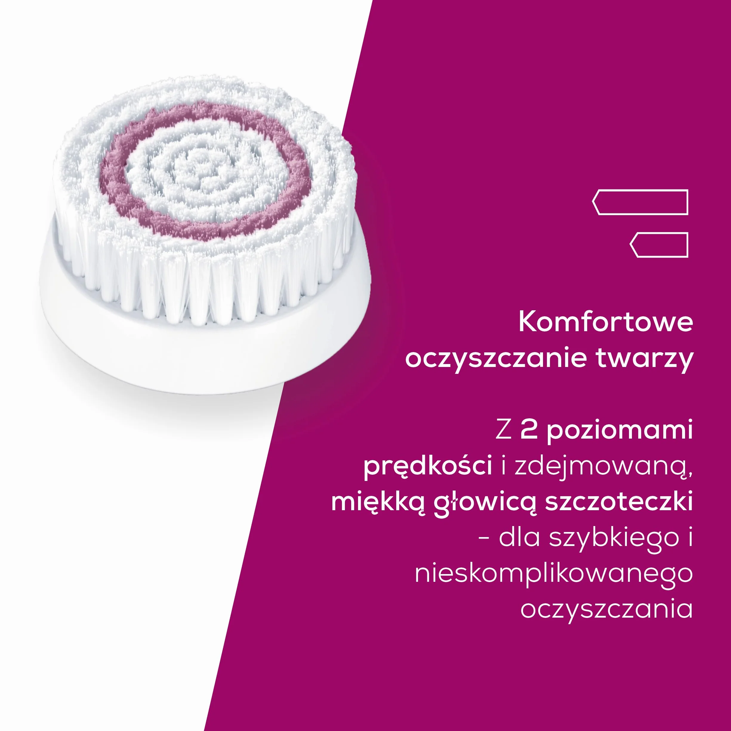 Beurer FC 45 elektryczna szczoteczka do oczyszczania twarzy, głębokie oczyszczanie dla widocznie miękkiej i promiennej skóry, 2-stopniowa rotacja, do każdego rodzaju skóry, wodoodporna, biała