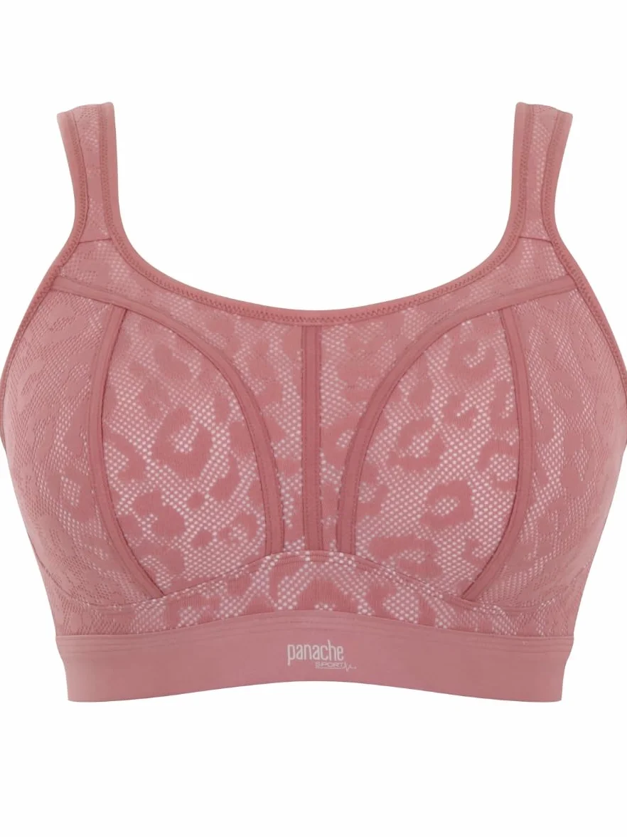 Panache Damski biustonosz sportowy bez fiszbin, Sienna, 60E