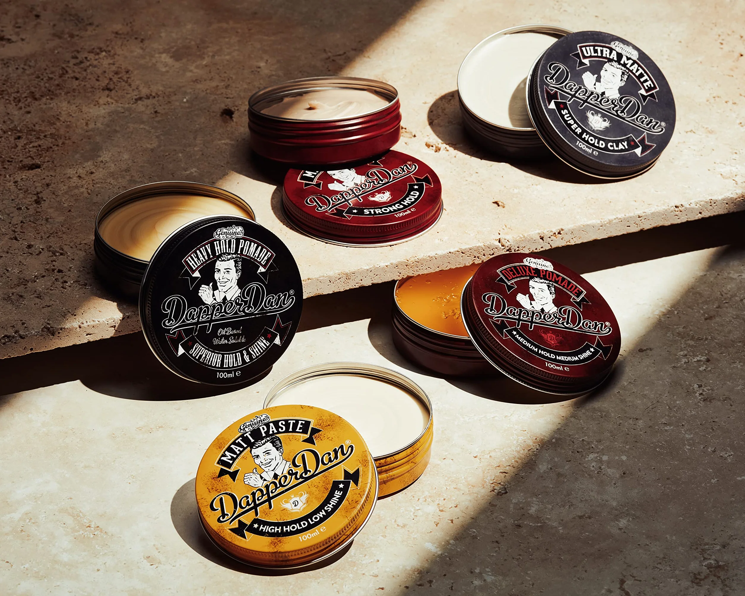 Dapper Dan Matt Paste, Versatile Strong Flexible Hold Hair Styling Product, Matt Texturised, Hair Styling Product for Men, 2 x 100 ml