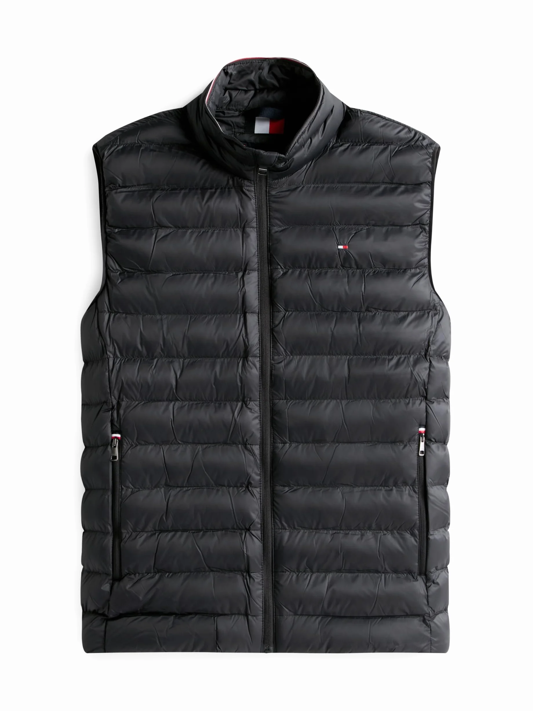 Tommy Hilfiger Męska kamizelka z recyklingu MW0MW39989, czarna, XL, czarny (czarny), XL