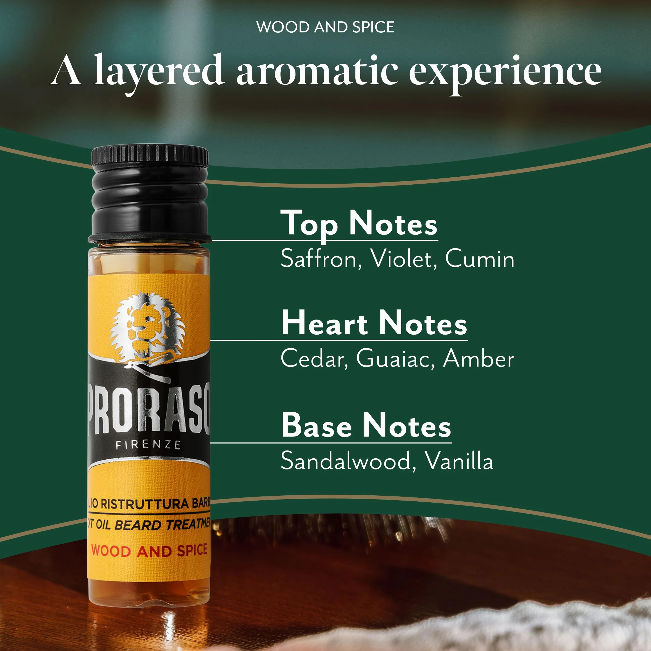 Proraso Hot Oil Beard Treatment Wood & Spice 4 x 17 ml