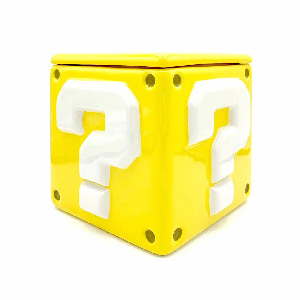 Super Mario Bros blok zapytania blok ceramiczny słoik do przechowywania ciasteczek