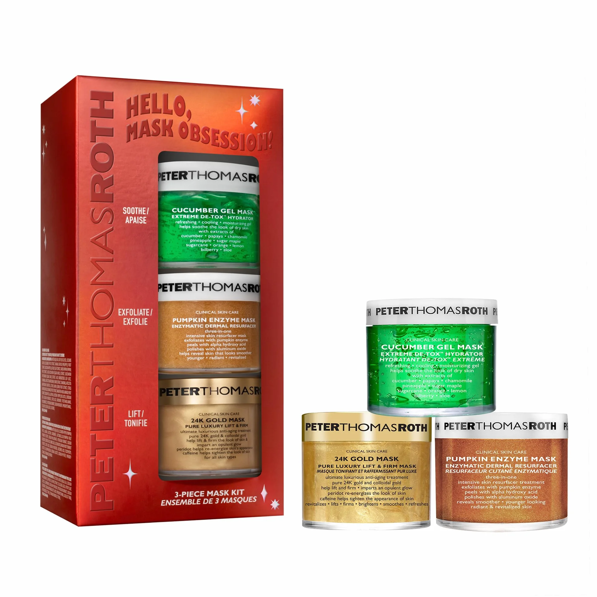 Peter Thomas Roth Hello Mask Obsession 3-częściowy zestaw