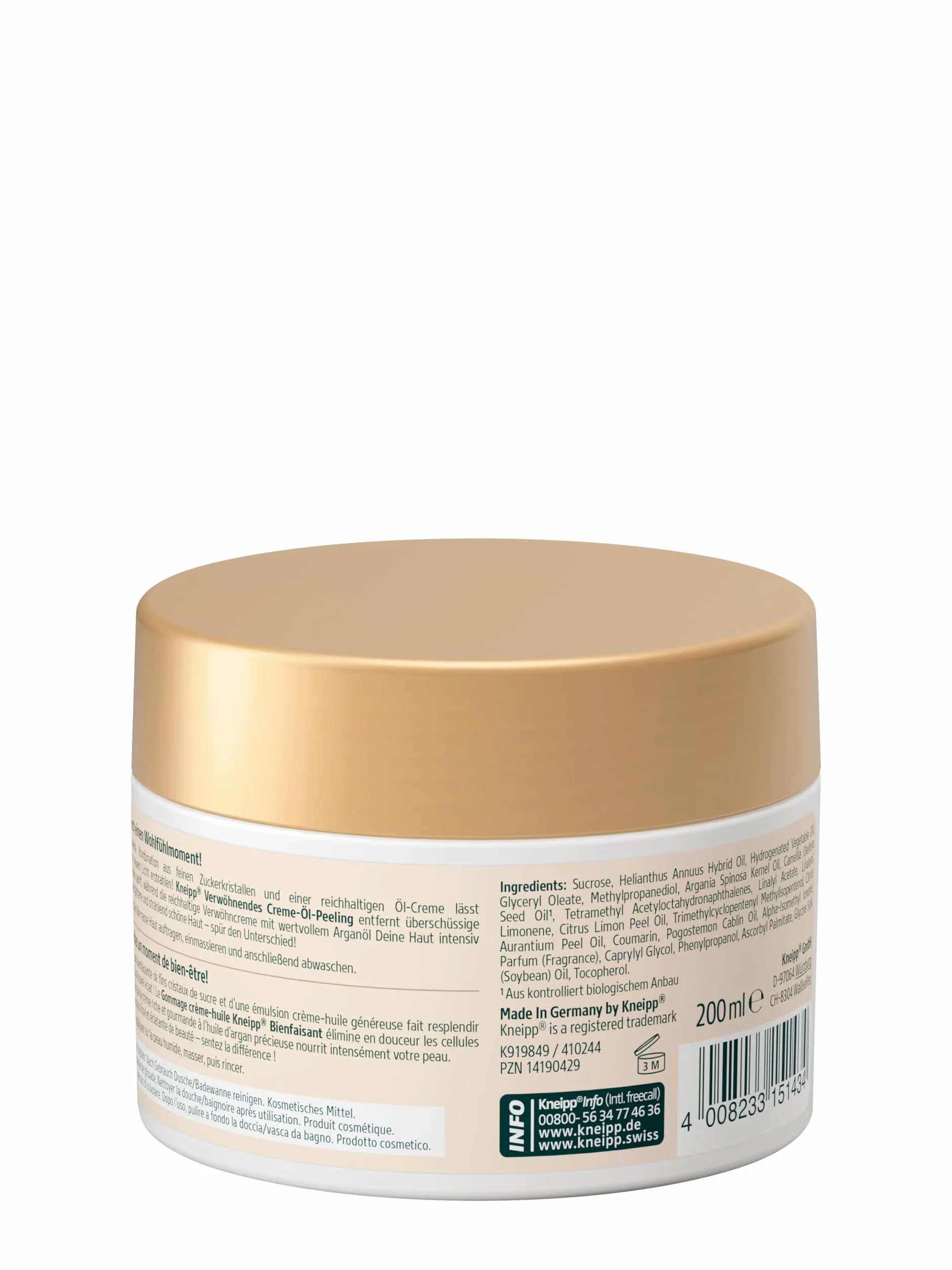 Kneipp Rozpieszczający Kremowy Peeling Z Olejkiem, 200 ml