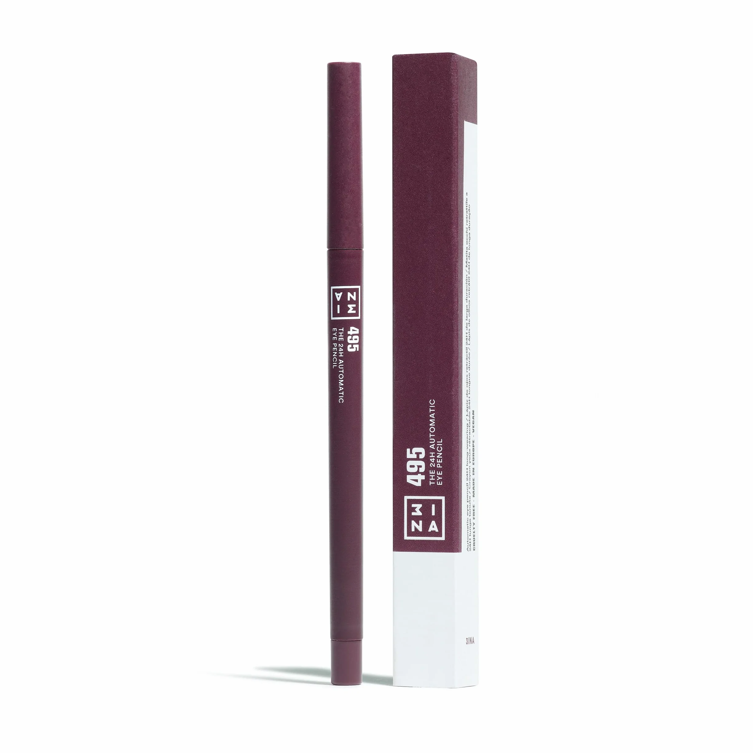 3INA MAKEUP 24H Automatic Eye Pencil 495 Bakłażan wodoodporna kredka automatyczna