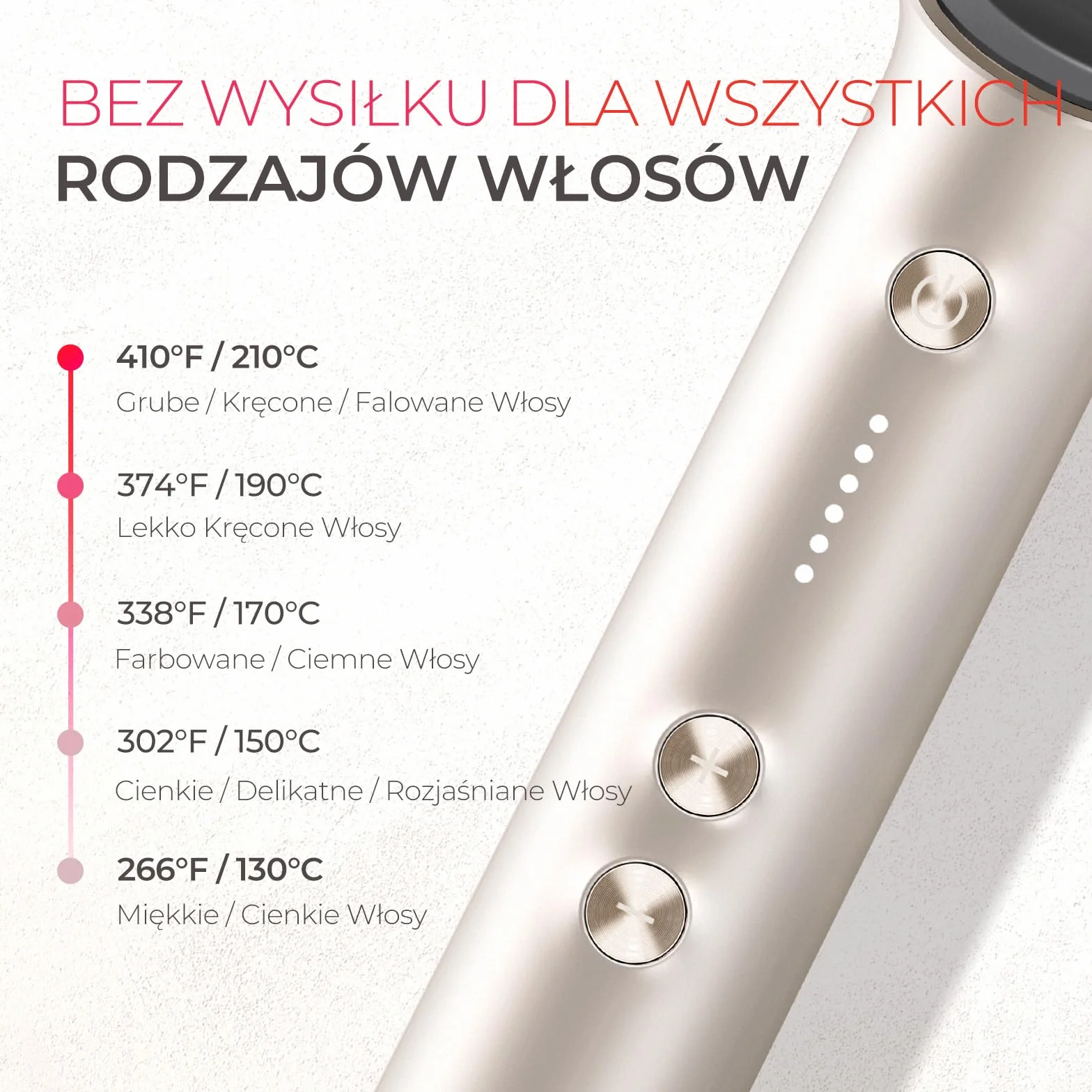 TYMO RING szczotka do prostowania włosów – ceramiczna prostownica i szczotka do włosów 2 w 1, elektryczna ochrona przed poparzeniem, szczotka wygładzająca, szybkie nagrzewanie w 25 s, 5 ustawień