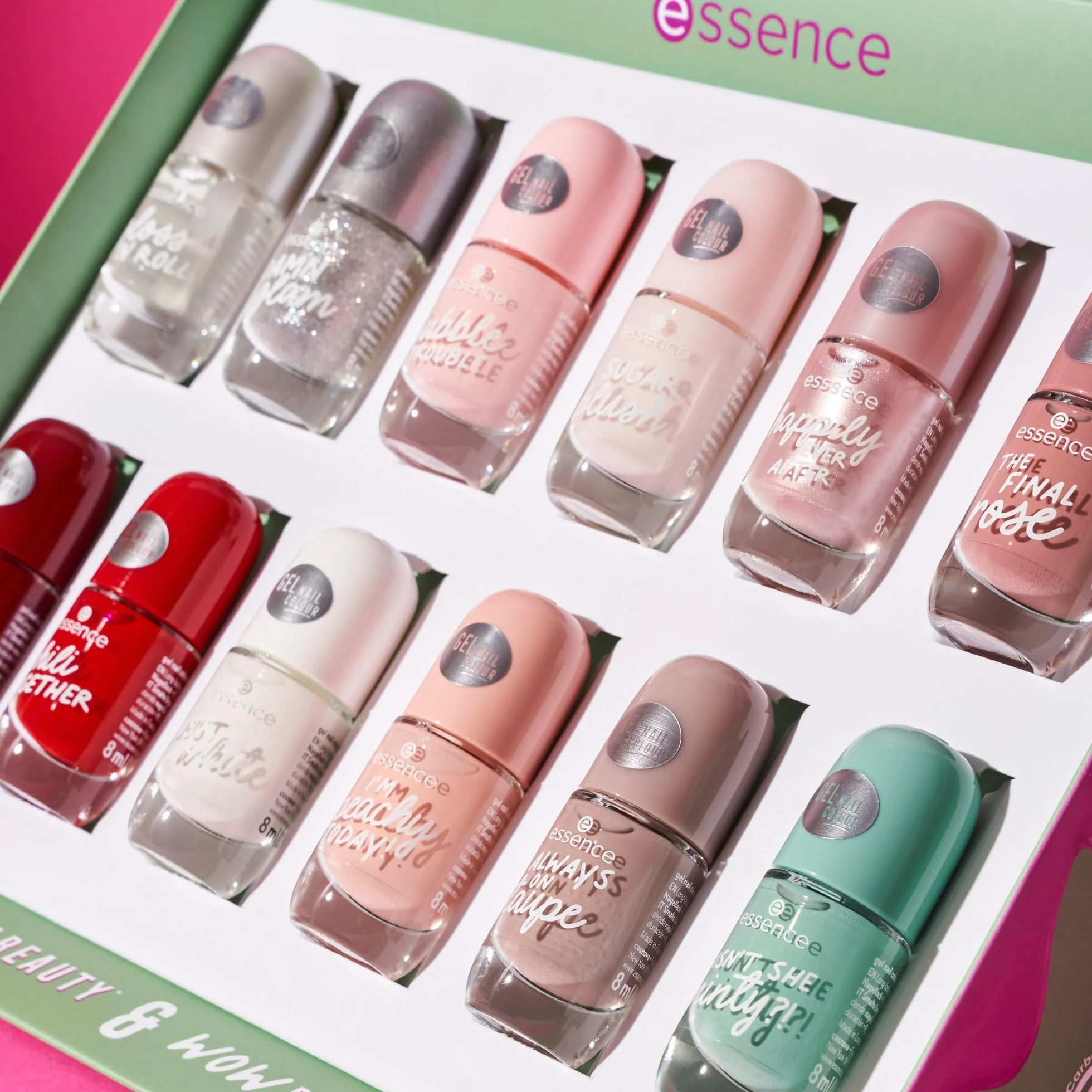 essence Żelowy lakier do paznokci., długotrwały, wyraźny wynik, szybkoschnący, błyszczący, intensywny kolor (8ml)