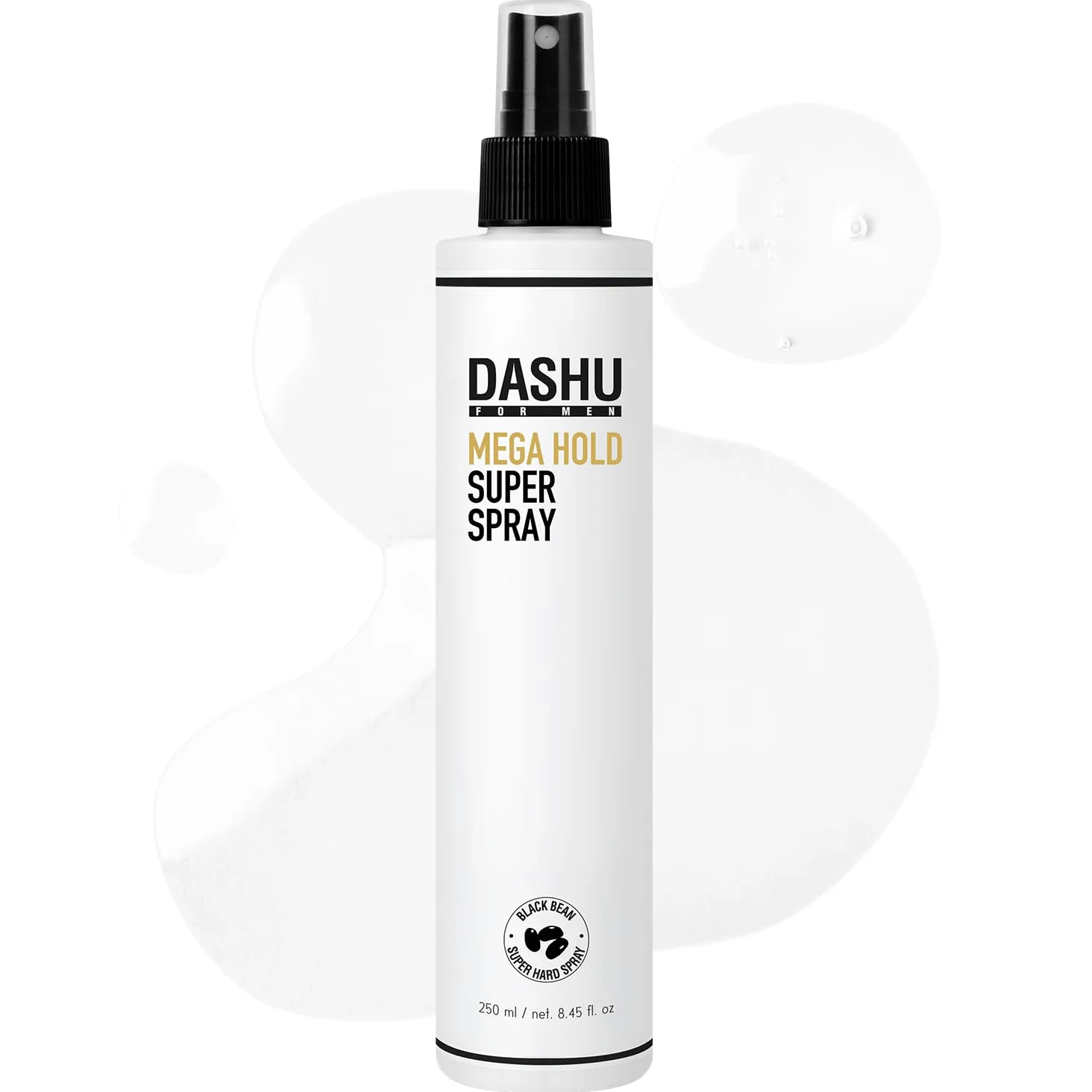 Dashu Premium Mega Hold Super Spray dla mężczyzn 8,45 fl oz – Extra Strong Hold, Prevention, All-Natural Ingredients