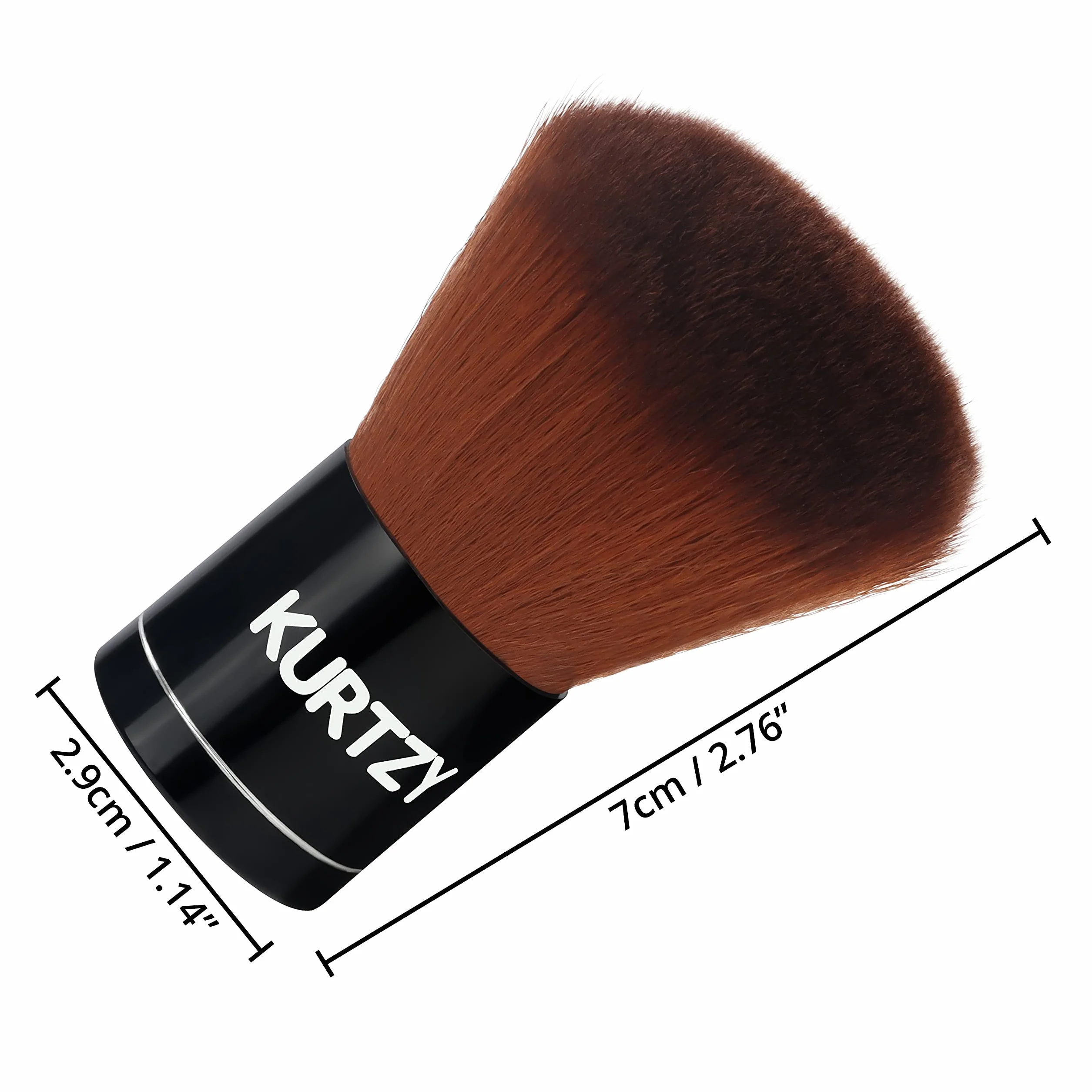 Kurtzy Kabuki pędzel do makijażu i podkładu 7 cm syntetyczny