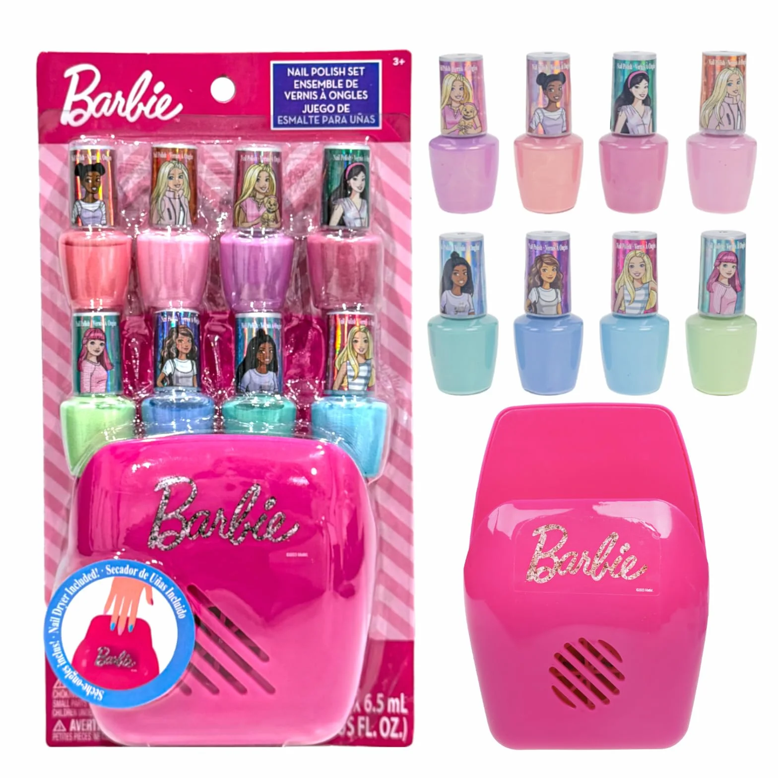Barbie Wodny Lakier do Paznokci z Suszarką do Paznokci