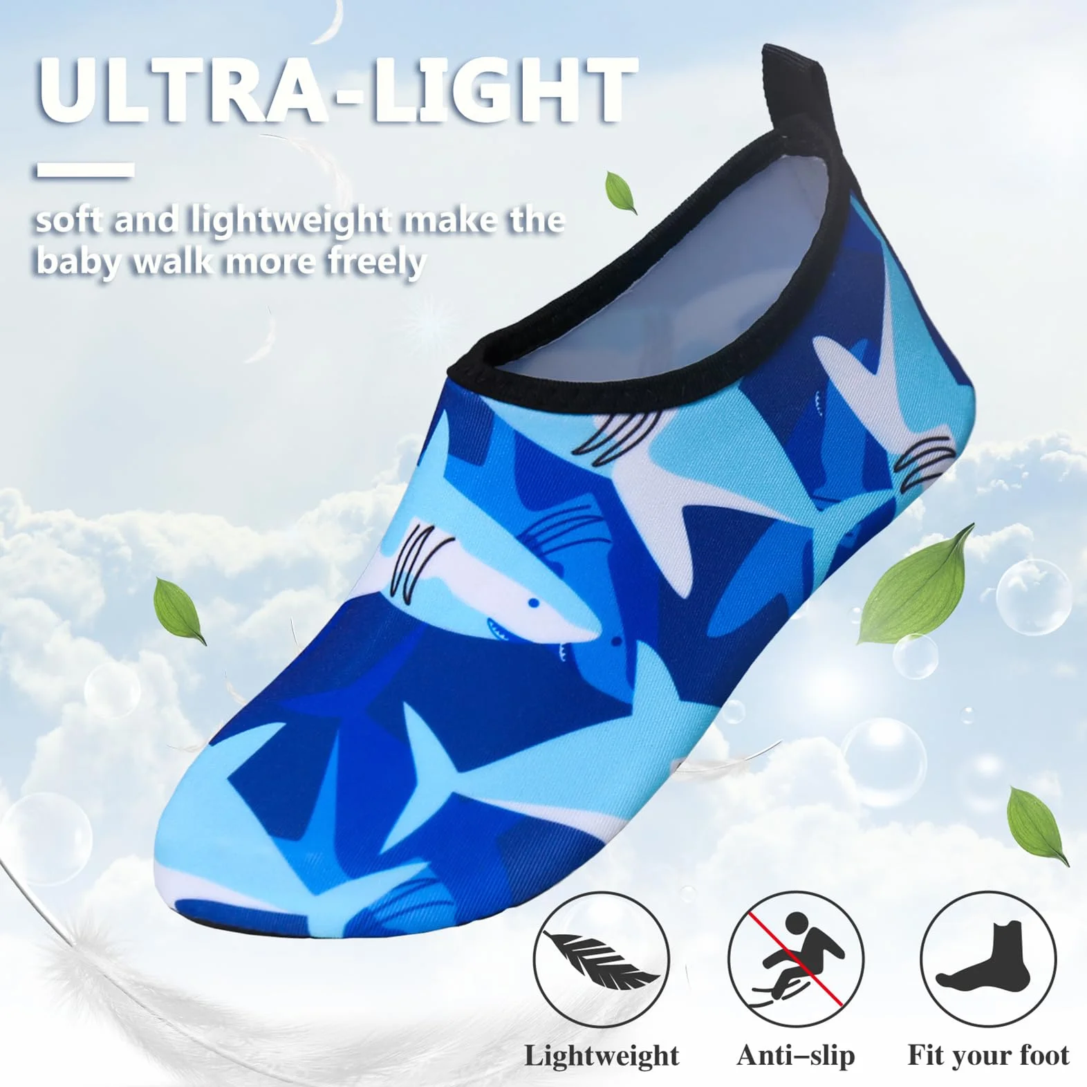 Buty do pływania dla małych dzieci, buty do wody, dla dziewcząt, chłopców, dzieci, antypoślizgowe buty do wody, na plażę, basen, do surfowania, ogrodu, na plażę