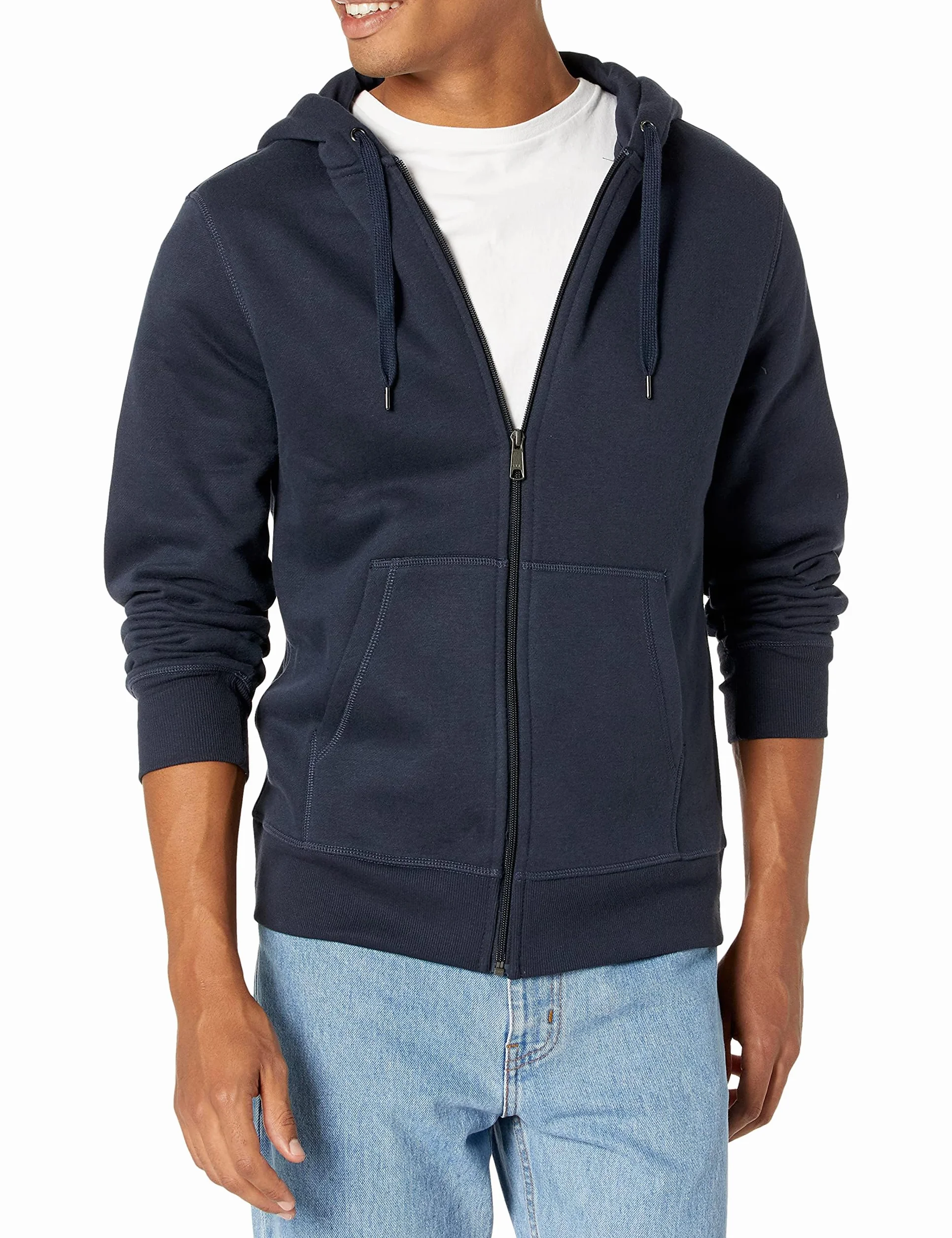 Amazon Essentials Mężczyźni Bluza polarowa z kapturem na zamek błyskawiczny (dostępna w wersjach Big i Tall)