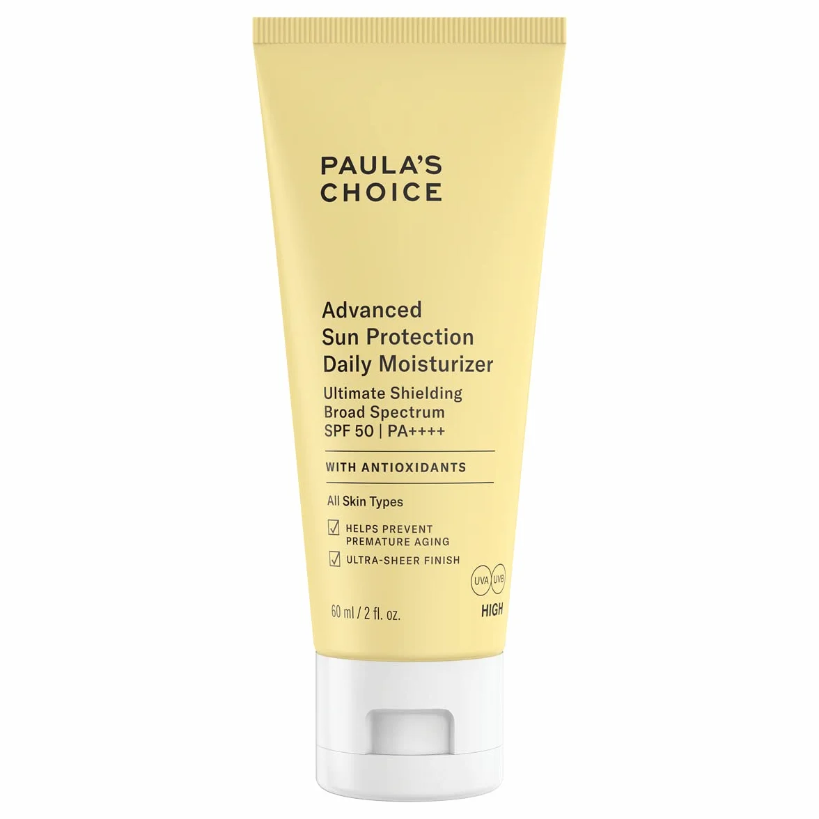 Paula's Choice Advanced Sun Protection Daily Moisturiser SPF 50 PA++++ Krem Nawilżający z Ochroną Przeciwsłoneczną 60 ml