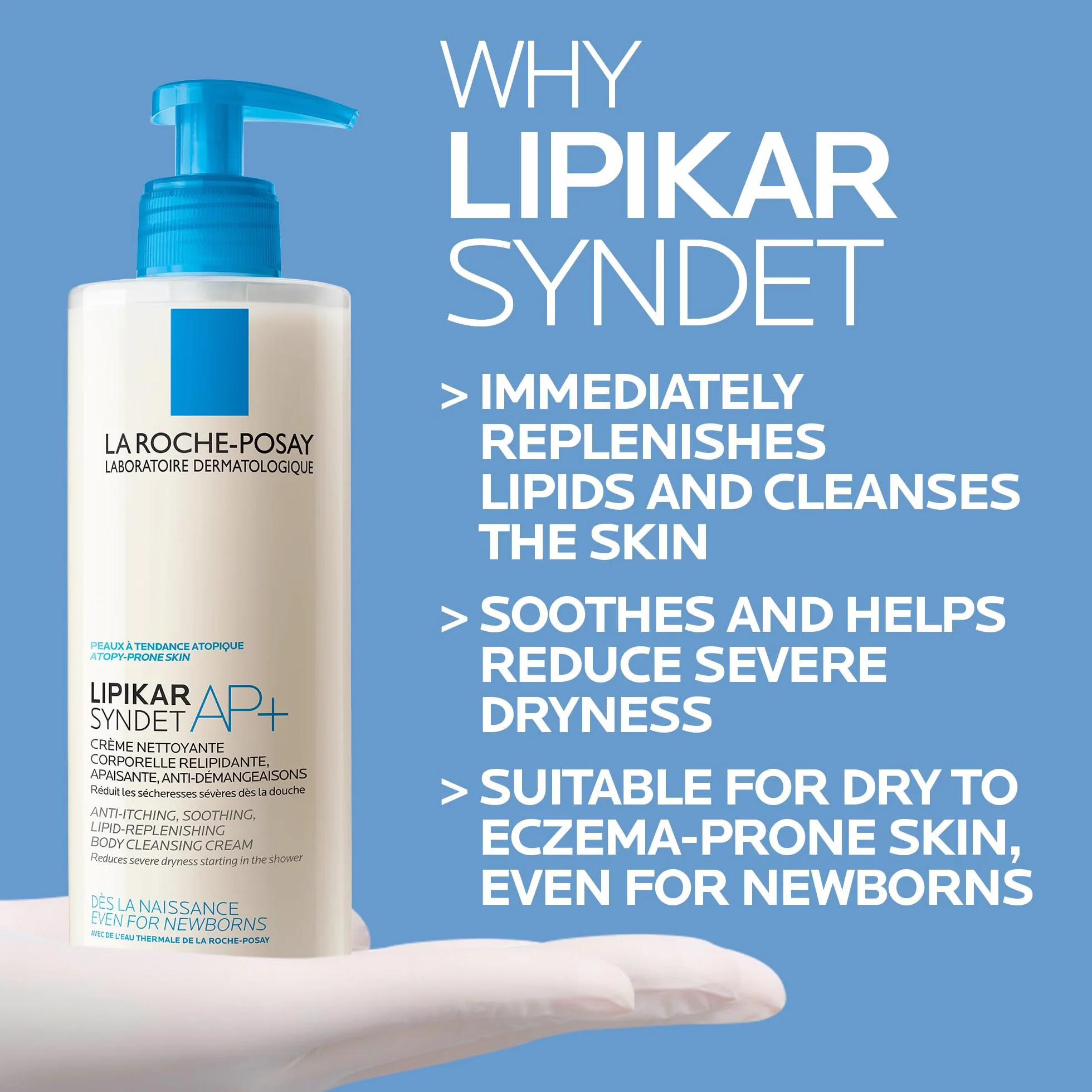 La Roche-Posay Lipikar Syndet AP+ Żel-Krem Myjący 400 ml