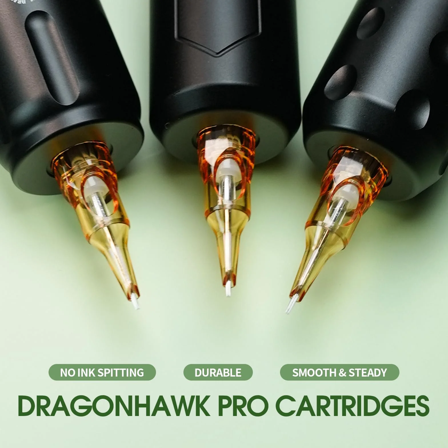 Dragonhawk A1 Pro Tattoo Kit Coreless Gun Pen Machine 4.0mm Stroke 2000mAh Battery 20 Cartridges Needles