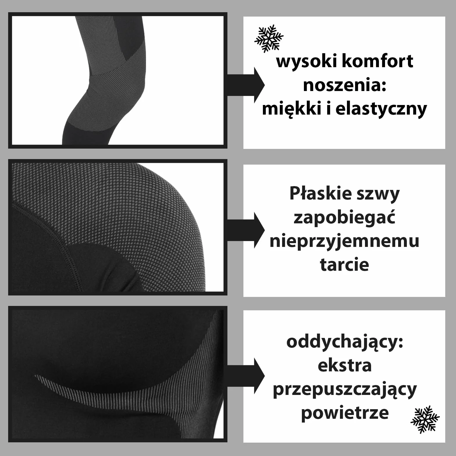 ALPIDEX Bielizna termoaktywna termiczna funkcjonalna odzież męska bielizna narciarska oddychająca szybkoschnąca