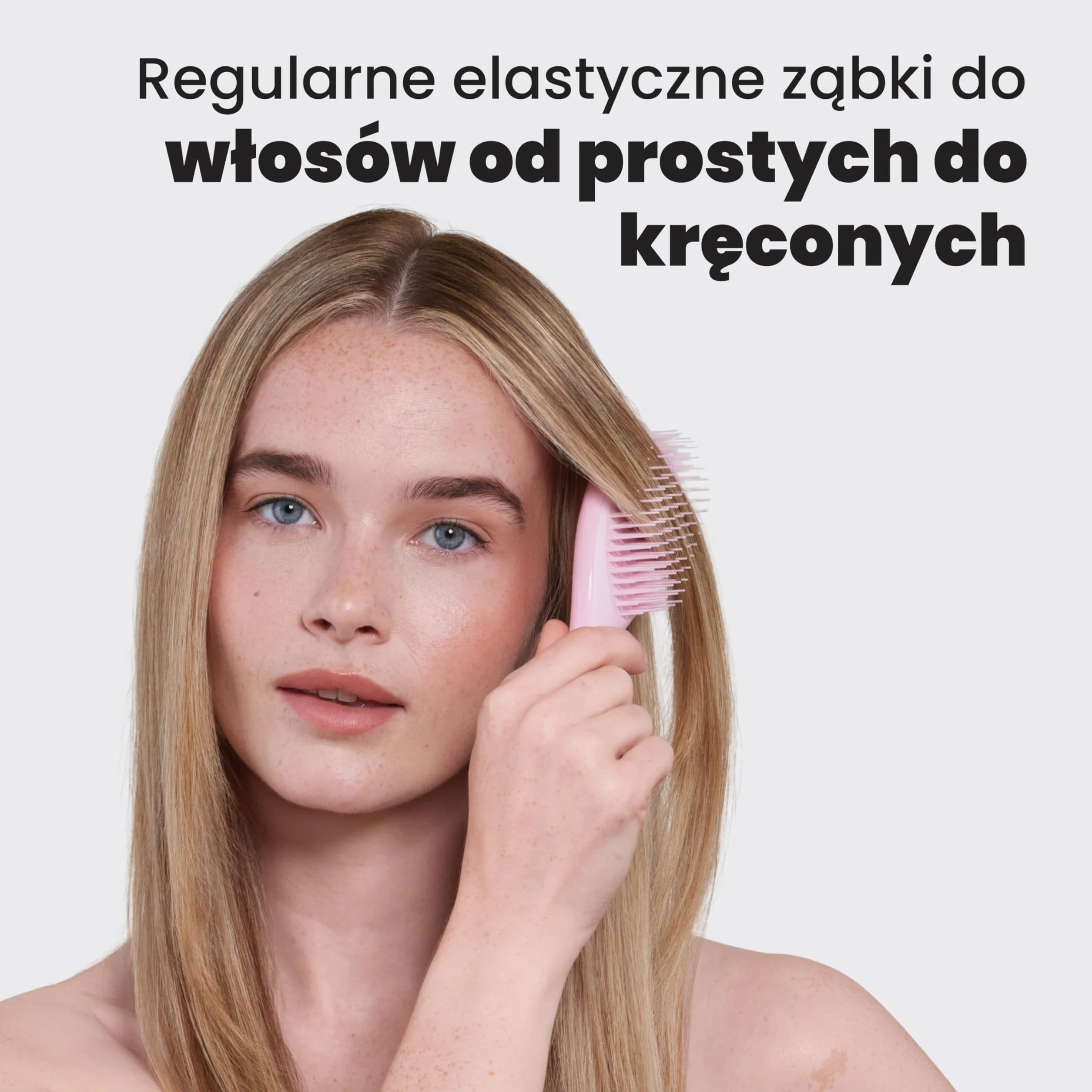 Tangle Teezer Mini Ultimate Detangler - do włosów mokrych i suchych - szczotka do rozczesywania do wszystkich rodzajów włosów - idealna szczotka dla dzieci i w podróży - Milenijny róż