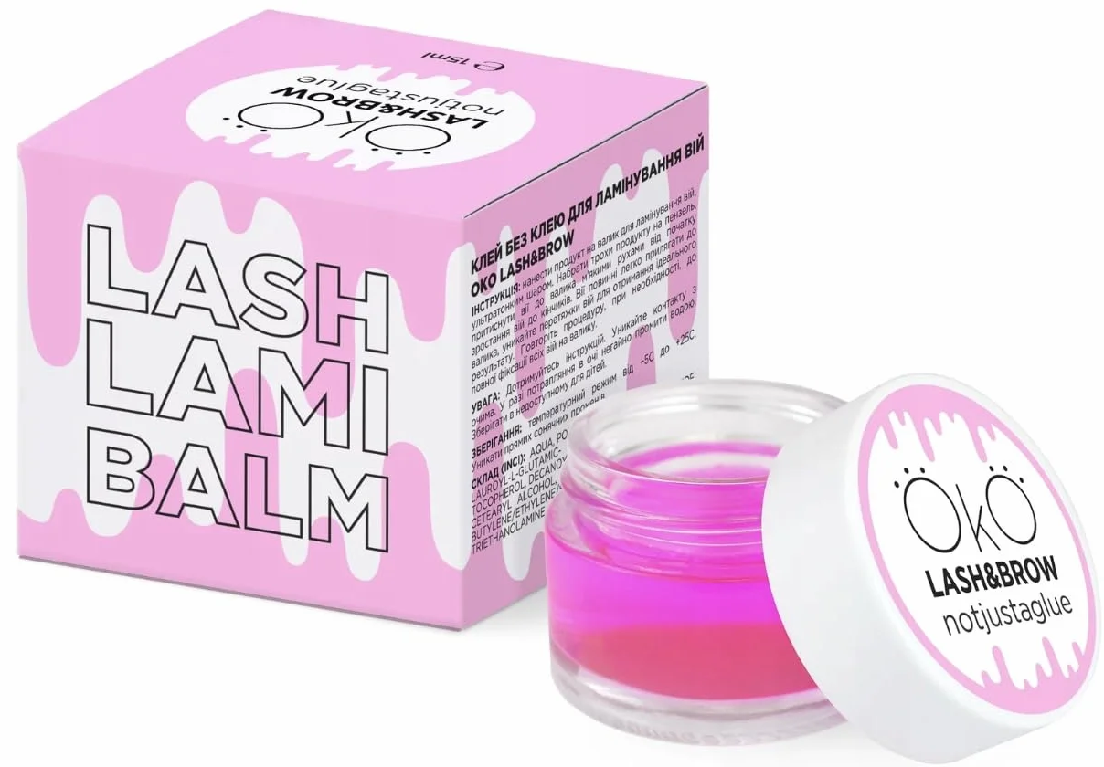 OKO Lash Lami Balm 15 ml Klej bez kleju do liftingu rzęs laminacji brwi