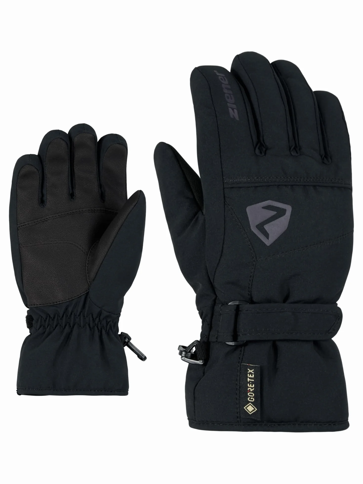 Ziener LAGO GTX Glove Junior rękawice narciarskie dla dzieci, do sportów zimowych, wodoodporne, oddychające, czarne, rozmiar 3